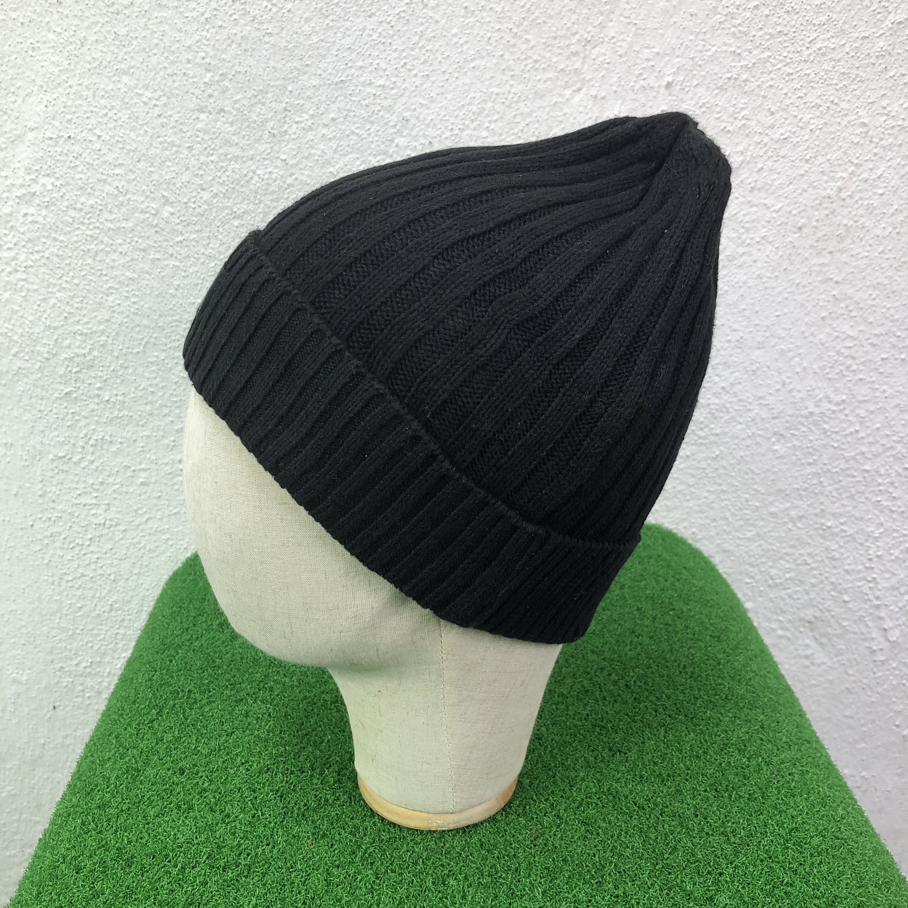 Japanese Brand Standard Wear Black Beanie Hat Size ONE SIZE - 4 Thumbnail