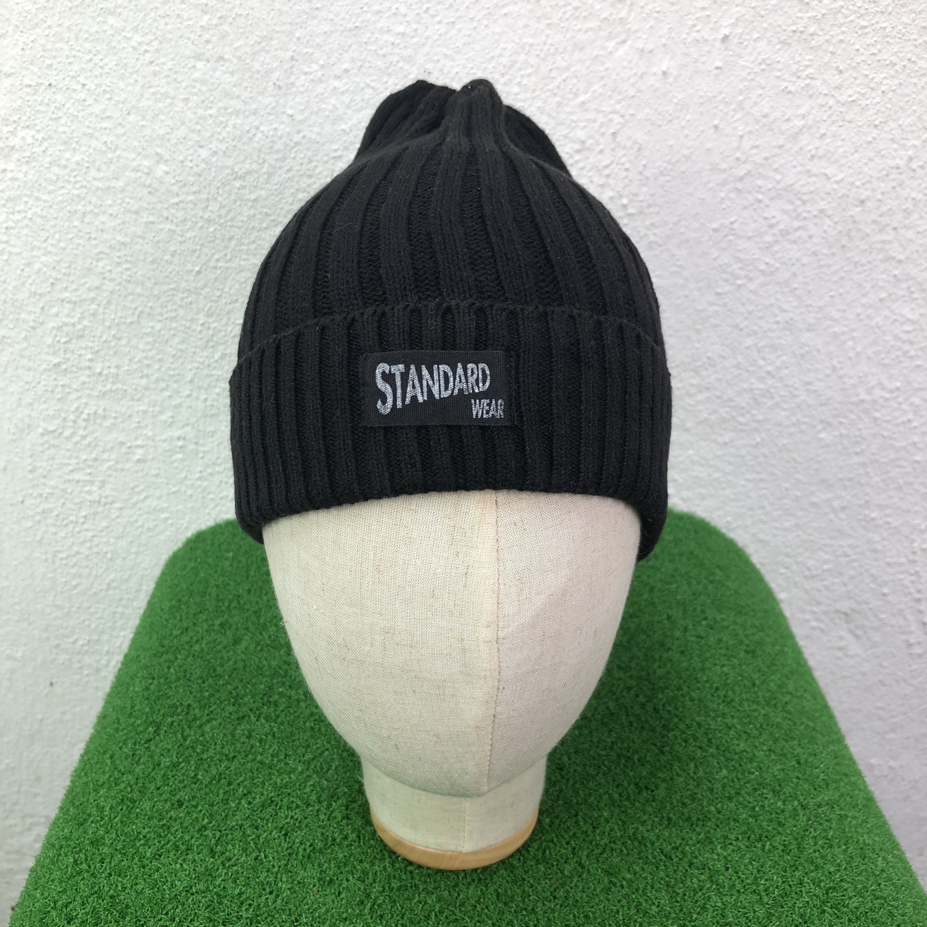 Japanese Brand Standard Wear Black Beanie Hat Size ONE SIZE - 1 Thumbnail