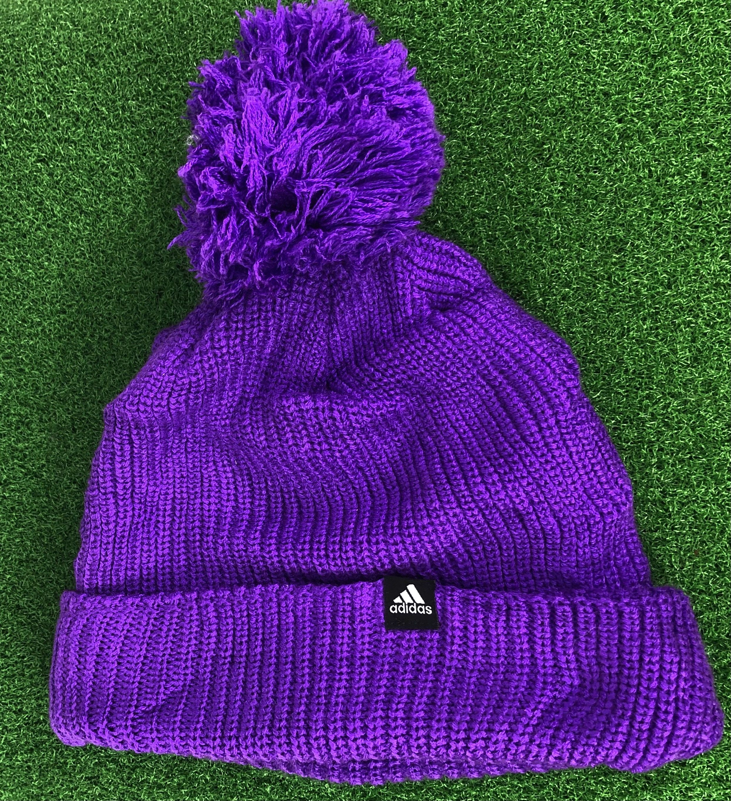 Adidas Adidas Blue Beanie Winter Hat Size ONE SIZE - 2 Thumbnail