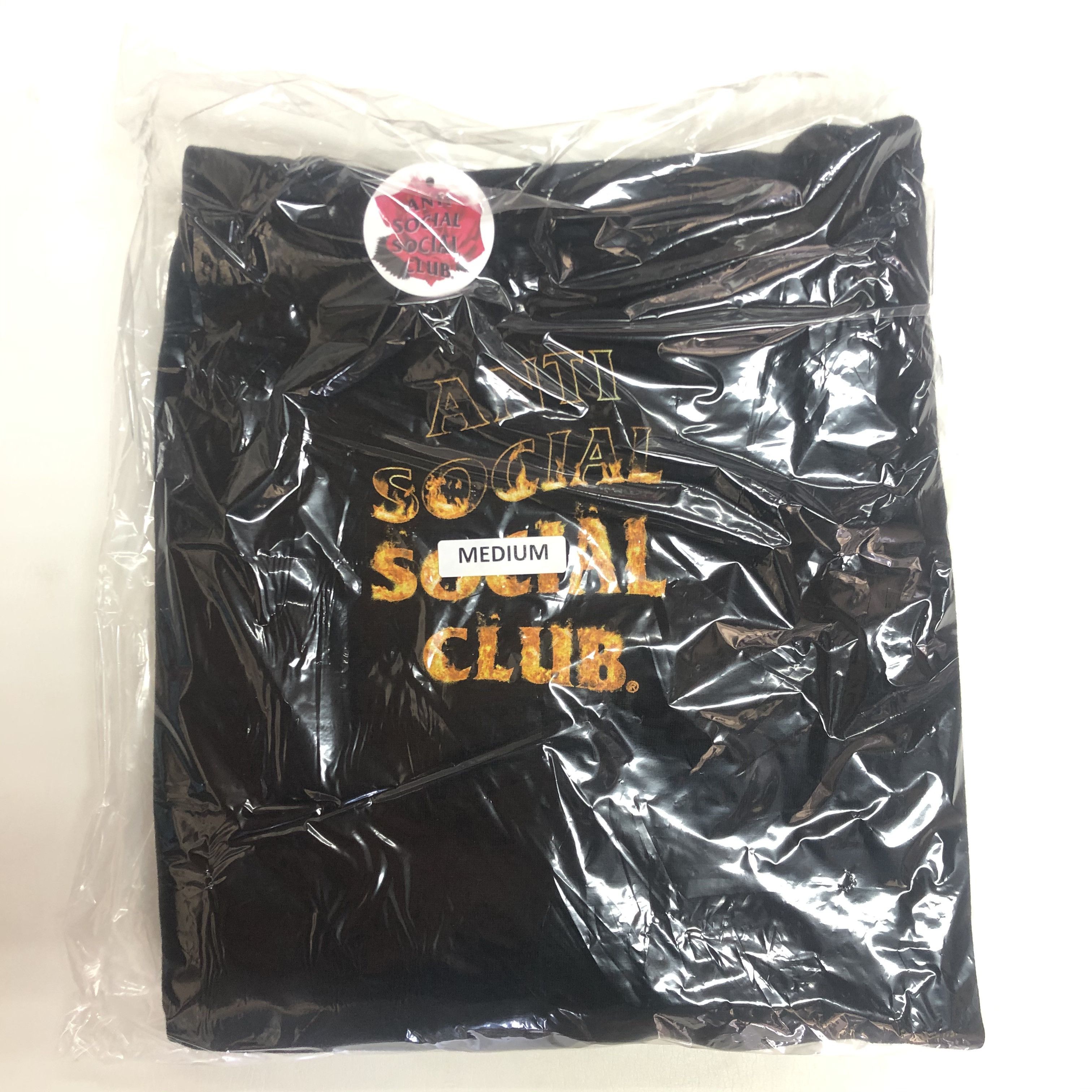 Anti Social Social Club DS ASSC Flame A Fire Inside Black Hoodie FTP KAWS BAPE KITH Size US M / EU 48-50 / 2 - 2 Thumbnail