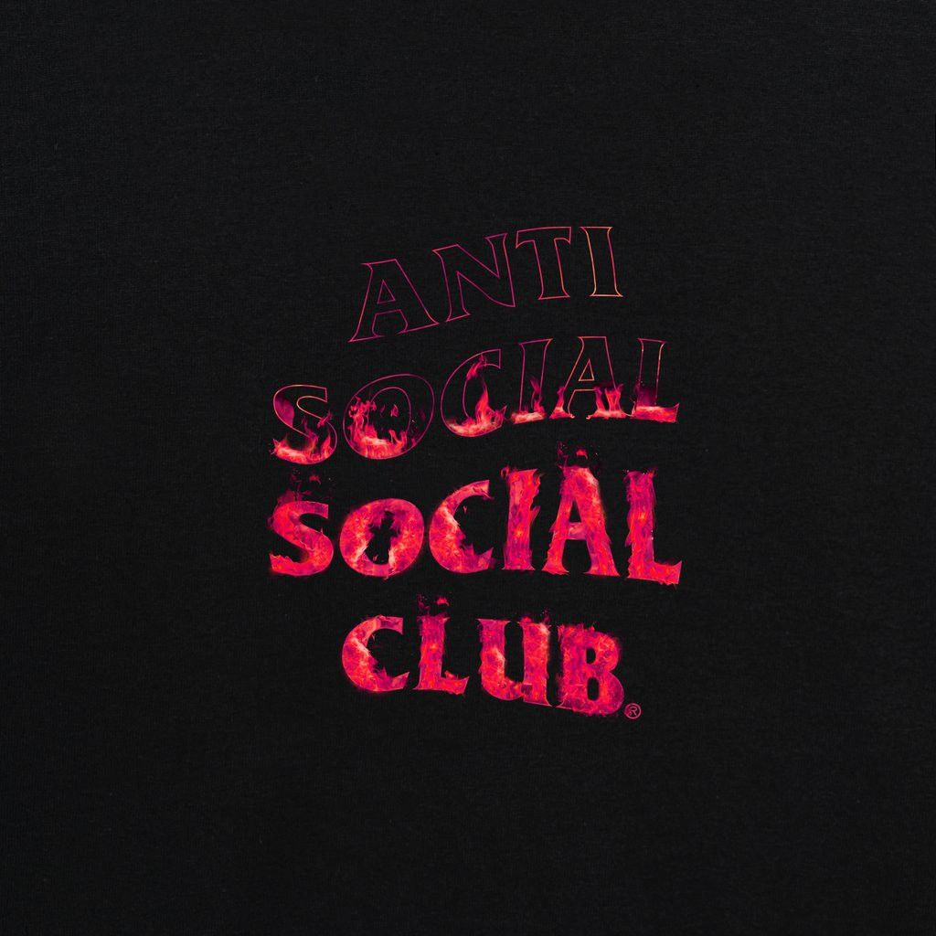 Anti Social Social Club DS ASSC Pink Flame A Fire Inside Black Hoodie BAPE KITH FTP Size US S / EU 44-46 / 1 - 5 Thumbnail