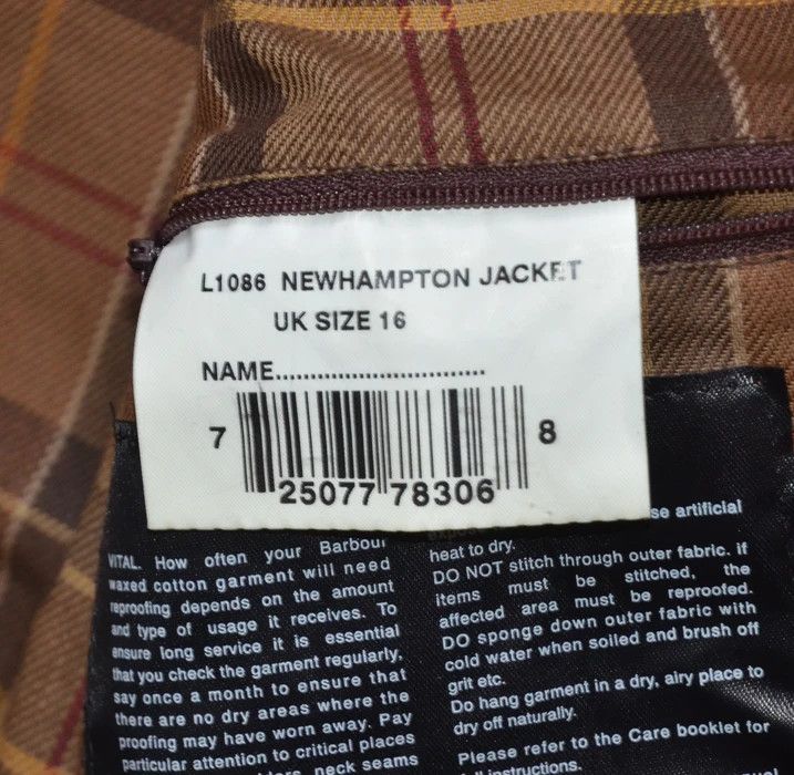 Barbour Barbour L1086 Newhampton Wax Womens Jacket Brown England Size XL / US 12-14 / IT 48-50 - 12 Thumbnail