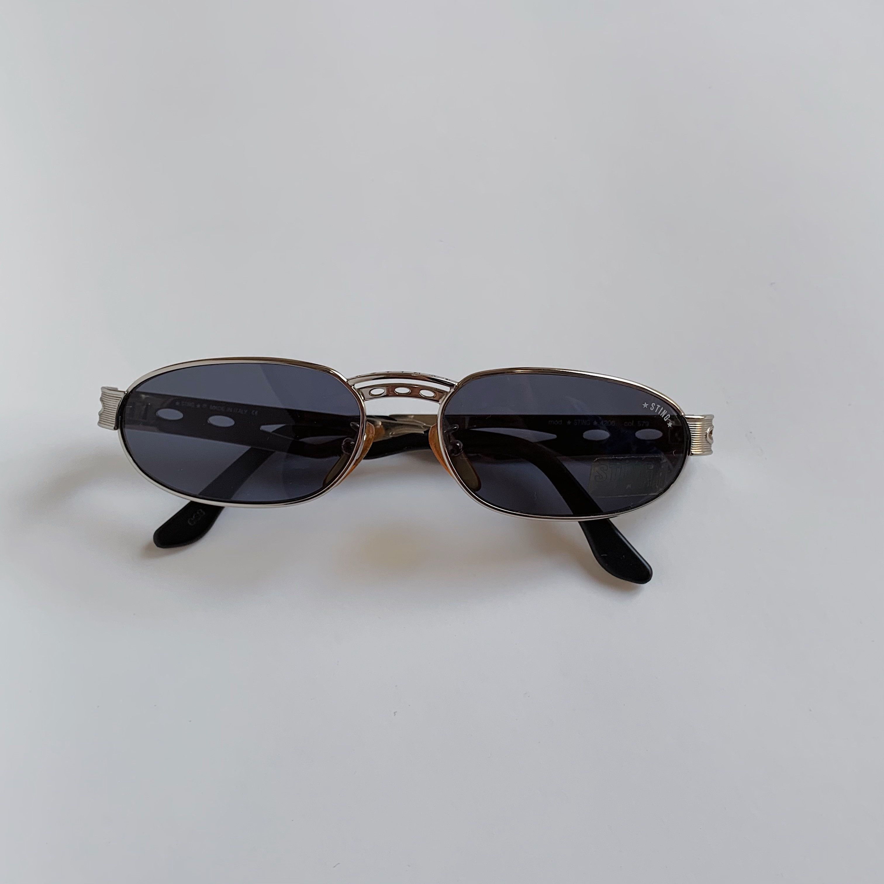 Sting Sting Vintage Oval Sunglasses Silver Frame 90's NOS Size ONE SIZE - 2 Thumbnail