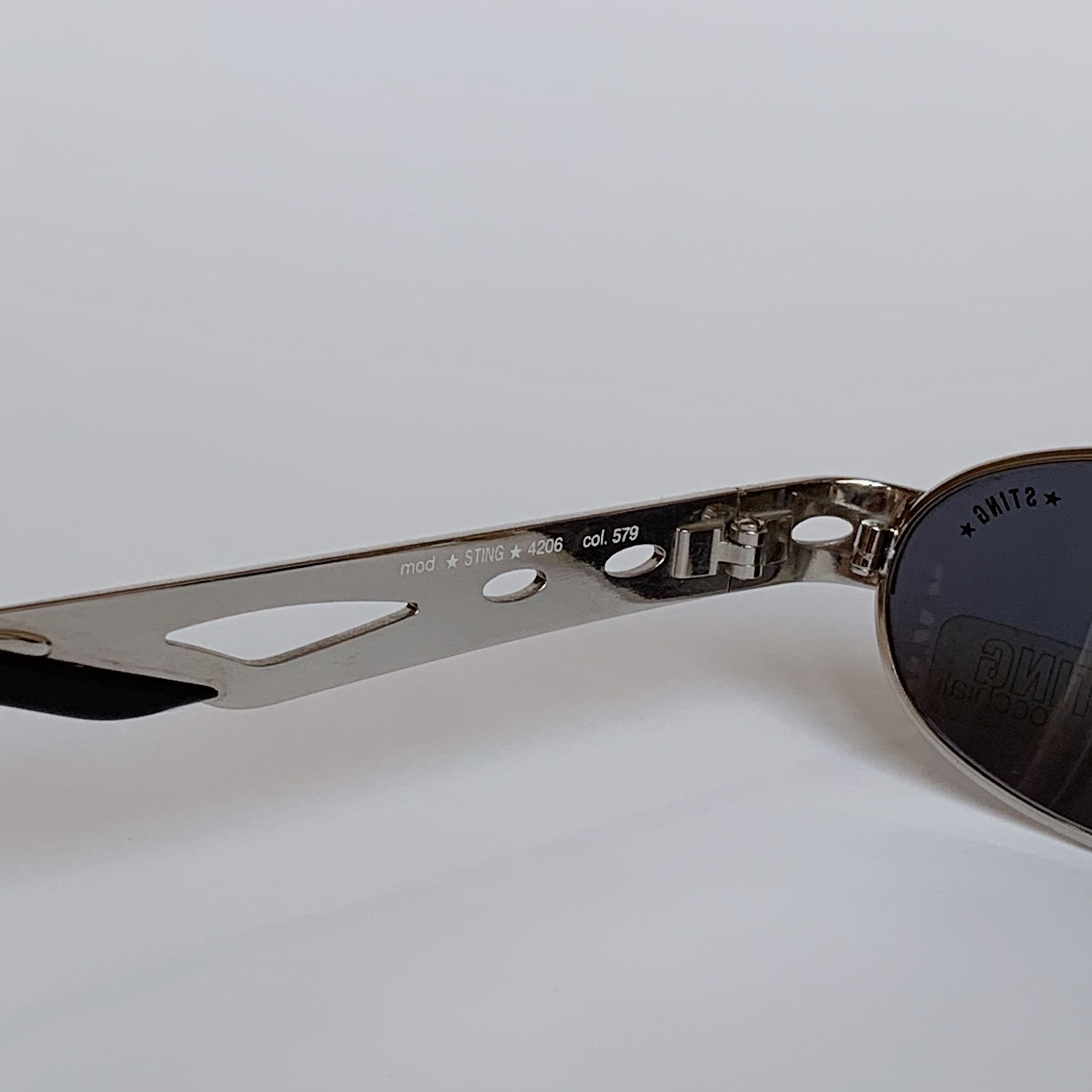 Sting Sting Vintage Oval Sunglasses Silver Frame 90's NOS Size ONE SIZE - 5 Thumbnail