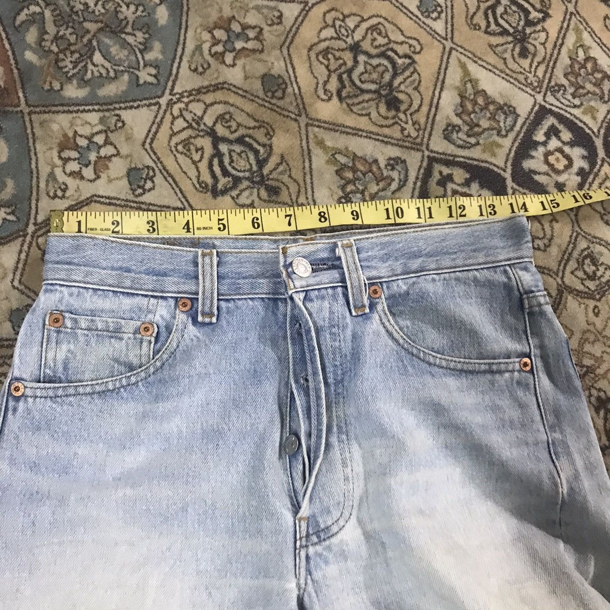 Levi's Vintage Levis 501xx Distressed Jeans Light Wash Size US 28 / EU 44 - 13 Thumbnail