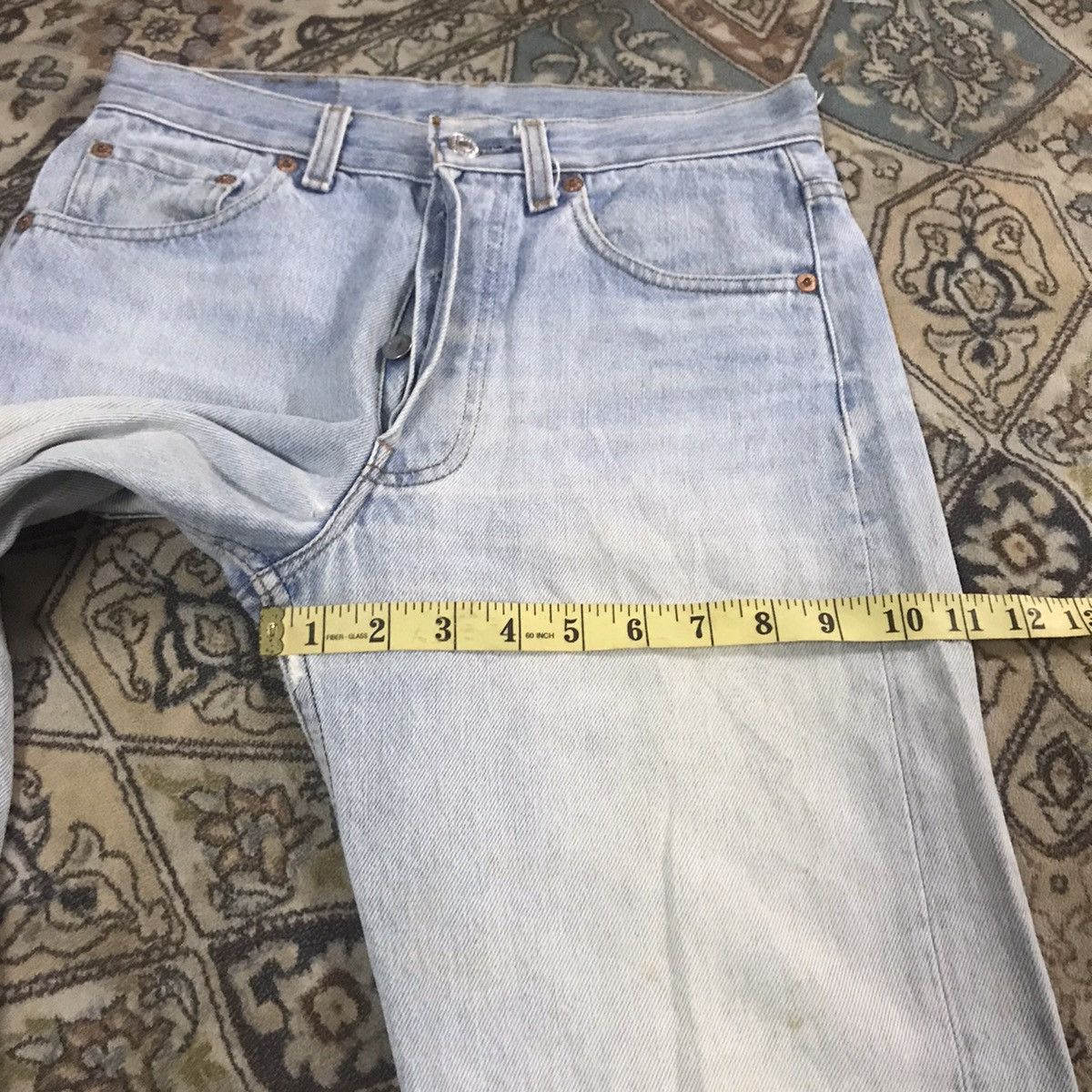 Levi's Vintage Levis 501xx Distressed Jeans Light Wash Size US 28 / EU 44 - 16 Thumbnail