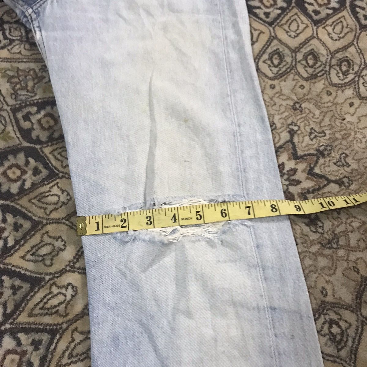 Levi's Vintage Levis 501xx Distressed Jeans Light Wash Size US 28 / EU 44 - 17 Thumbnail
