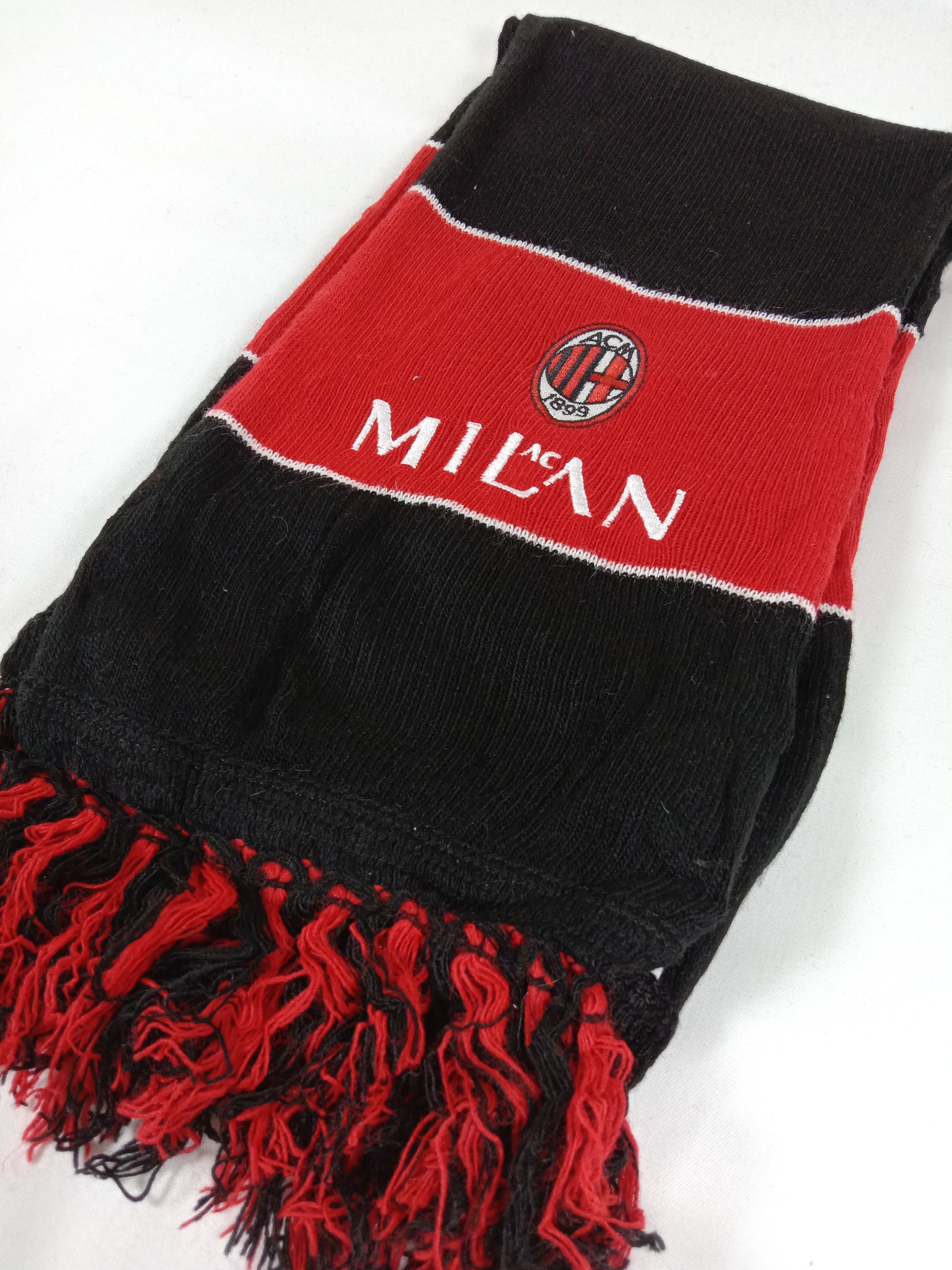 Vintage Vintage AC Milan Scarf / Muffler / Wool Size ONE SIZE - 1 Thumbnail