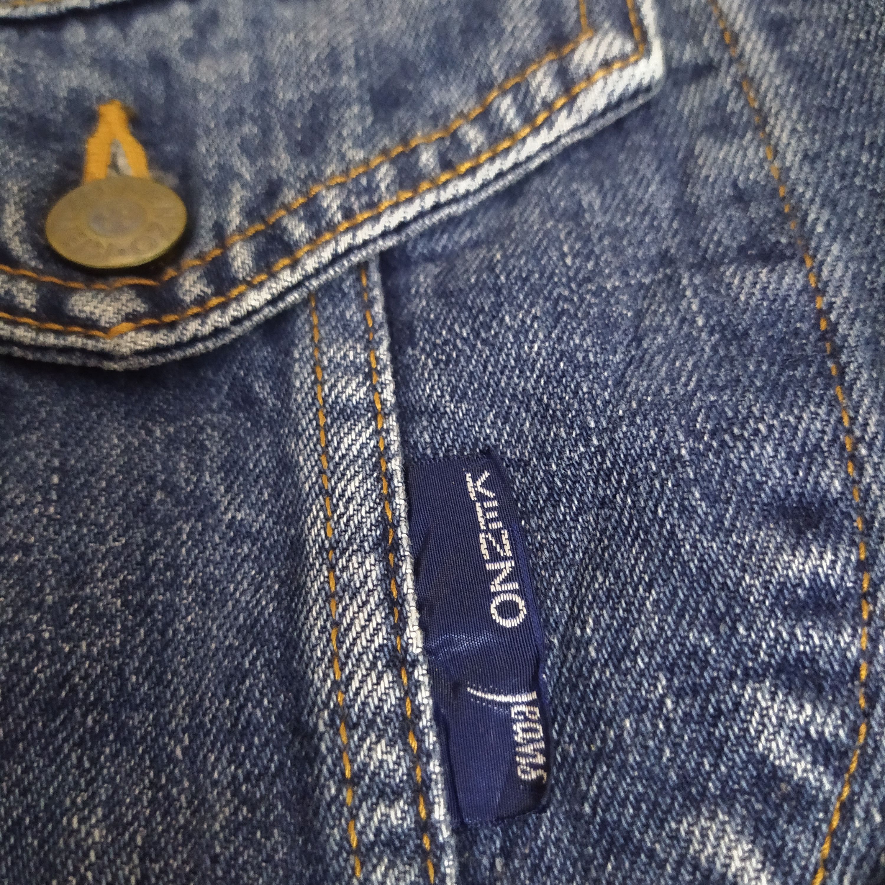 Kenzo × Vintage 90s KENZO DENIM JACKET (D264) Size US L / EU 52-54 / 3 - 5 Thumbnail