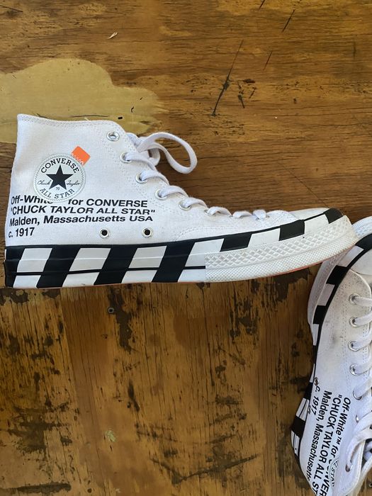 Off white cheap converse grailed