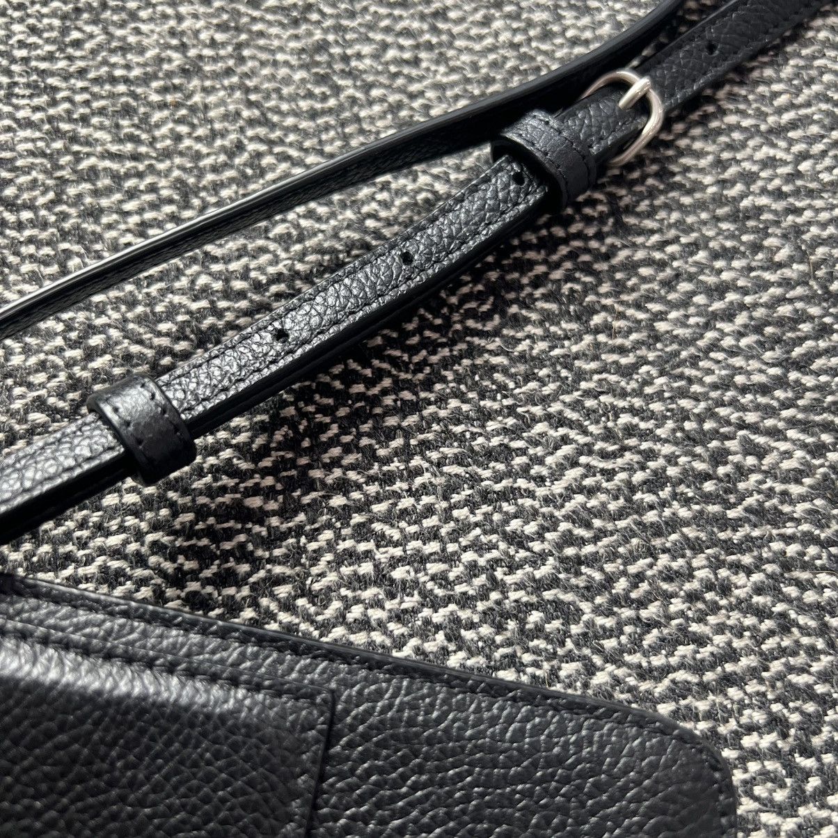 Balenciaga Balenciaga Logo-Print Calfskin Leather Pouch Size ONE SIZE - 8 Thumbnail