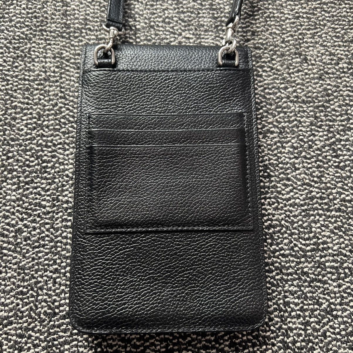 Balenciaga Balenciaga Logo-Print Calfskin Leather Pouch Size ONE SIZE - 5 Thumbnail