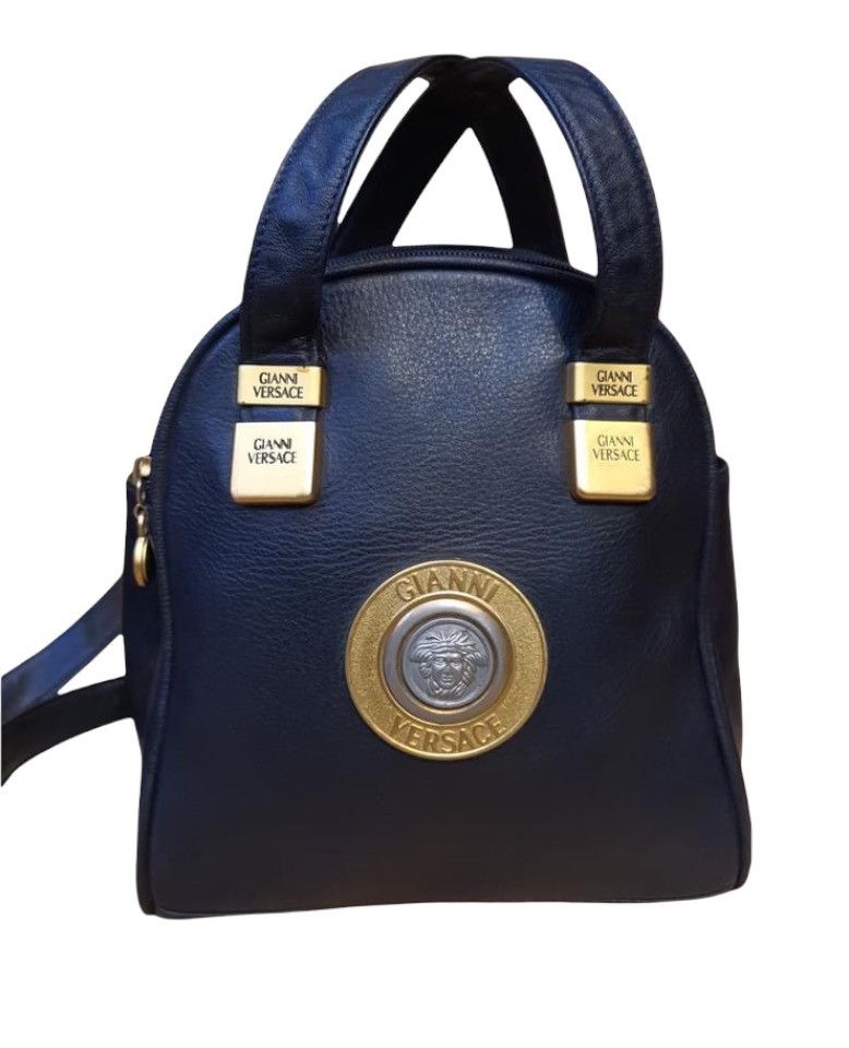 Versace 90s Vintage Versace Medusa Logo backpack Grailed