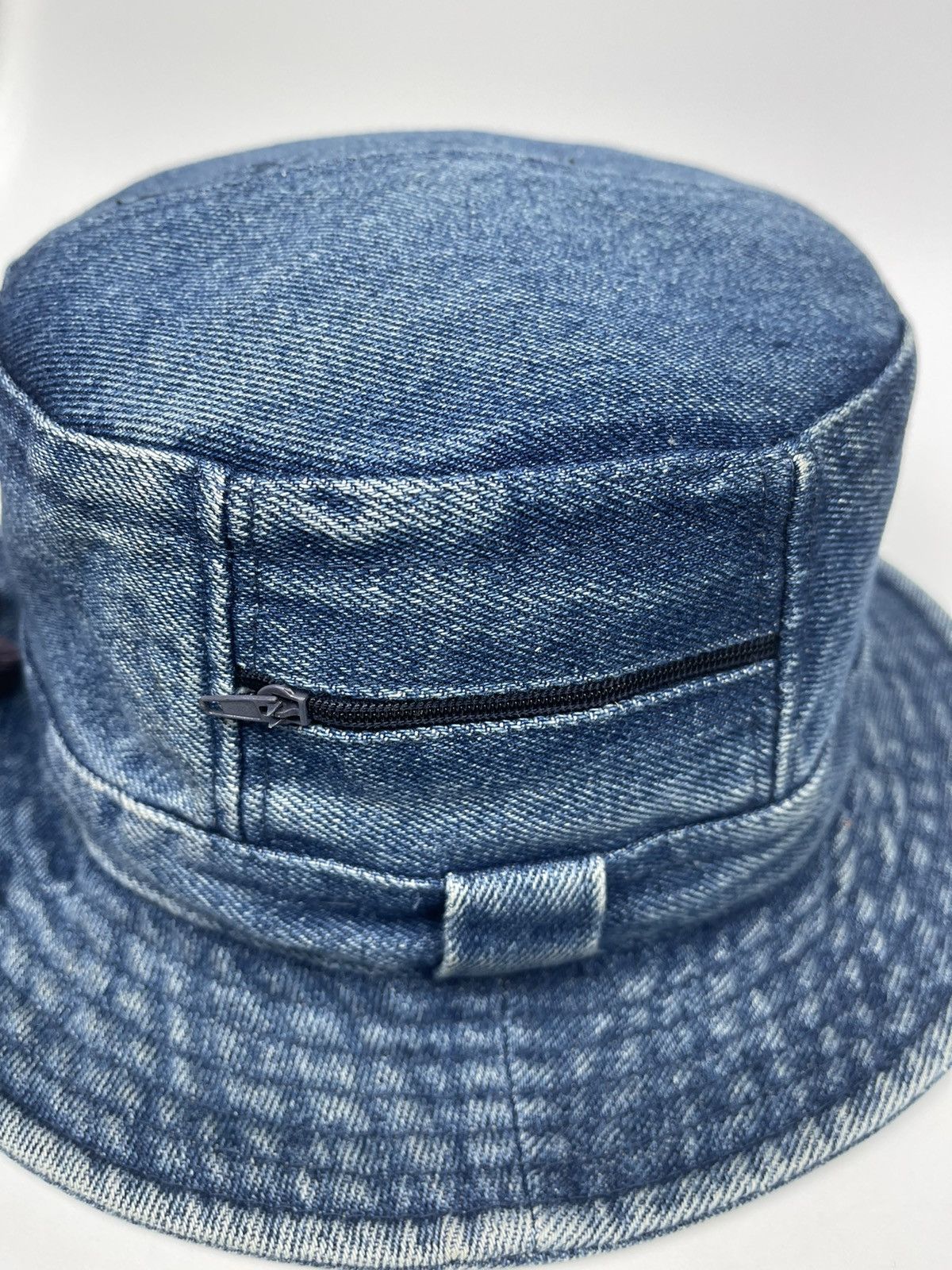 Japanese Brand Denim with one pocket bucket Hat Size ONE SIZE - 5 Thumbnail