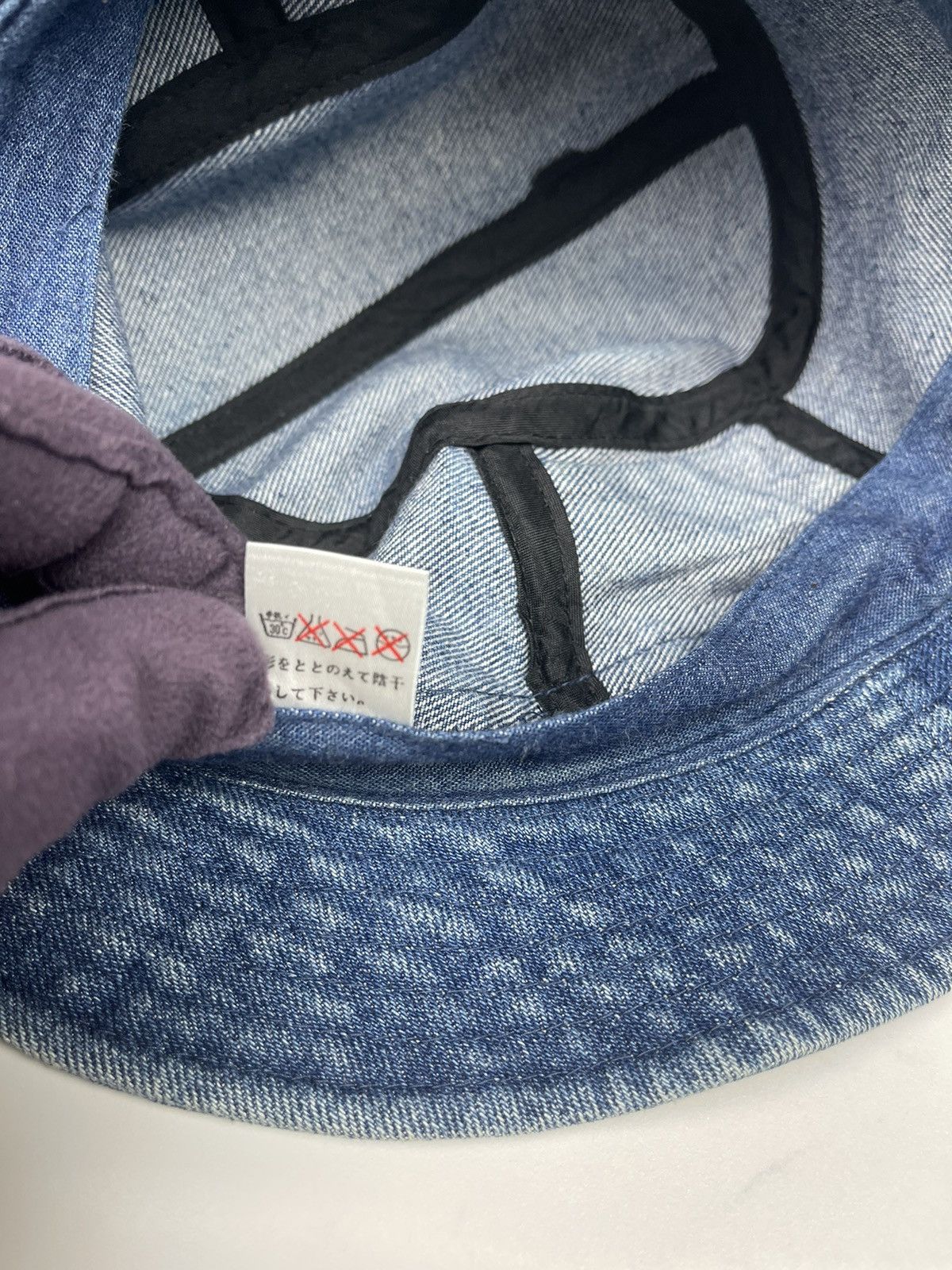 Japanese Brand Denim with one pocket bucket Hat Size ONE SIZE - 9 Thumbnail