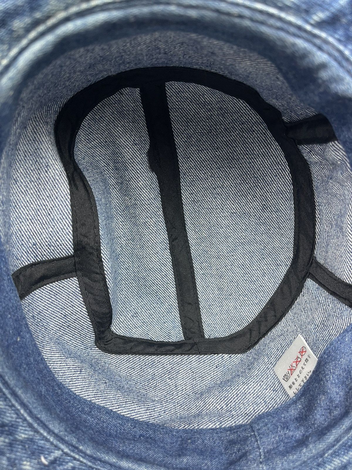 Japanese Brand Denim with one pocket bucket Hat Size ONE SIZE - 7 Thumbnail