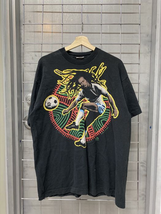 Vintage Vintage 1994 bob Marley liquid blue tshirt | Grailed