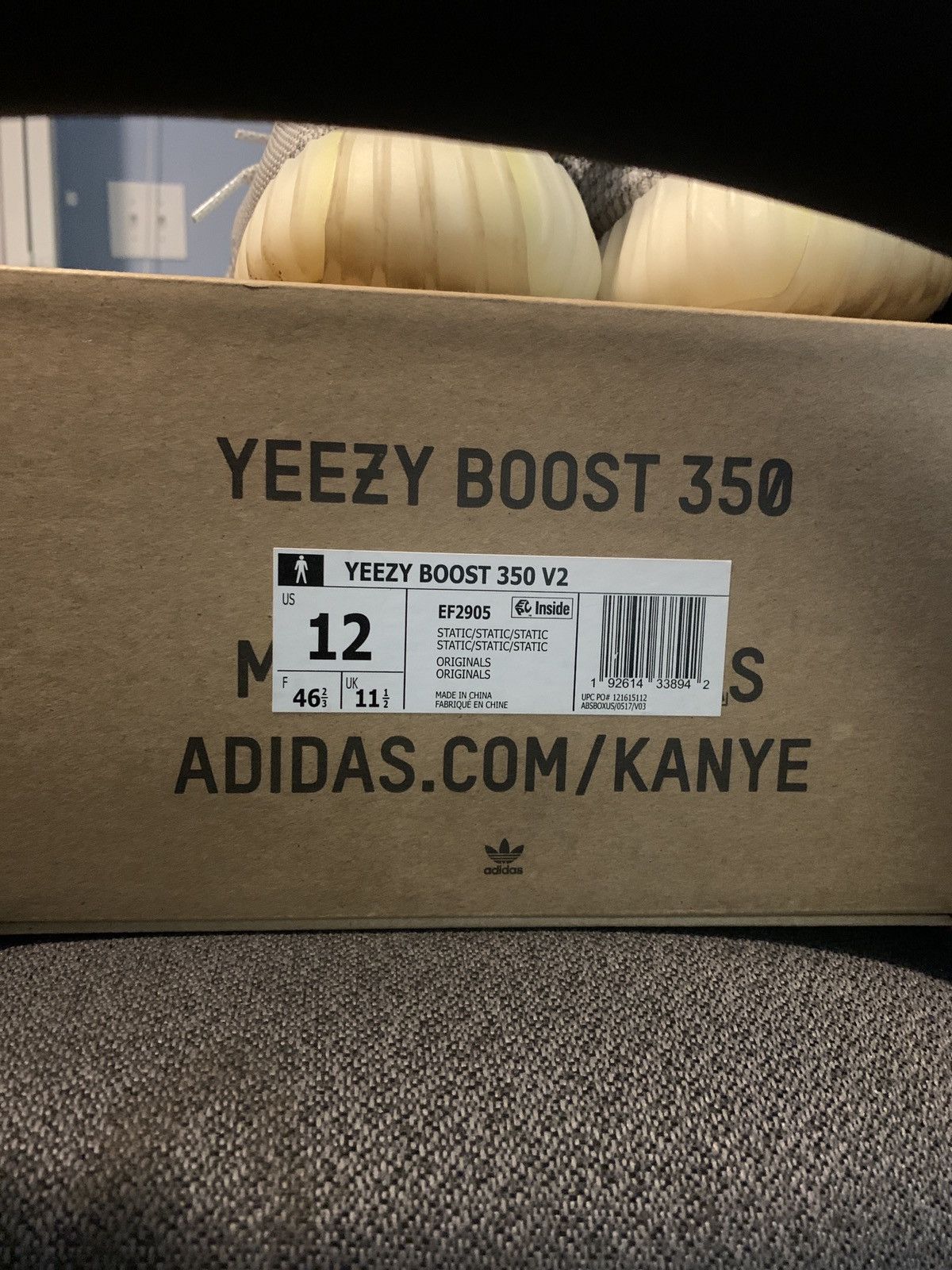 Adidas × Kanye West Yeezy Boost 350 V2 Static Non-Reflective 2018 Size US 12 / EU 45 - 6 Thumbnail