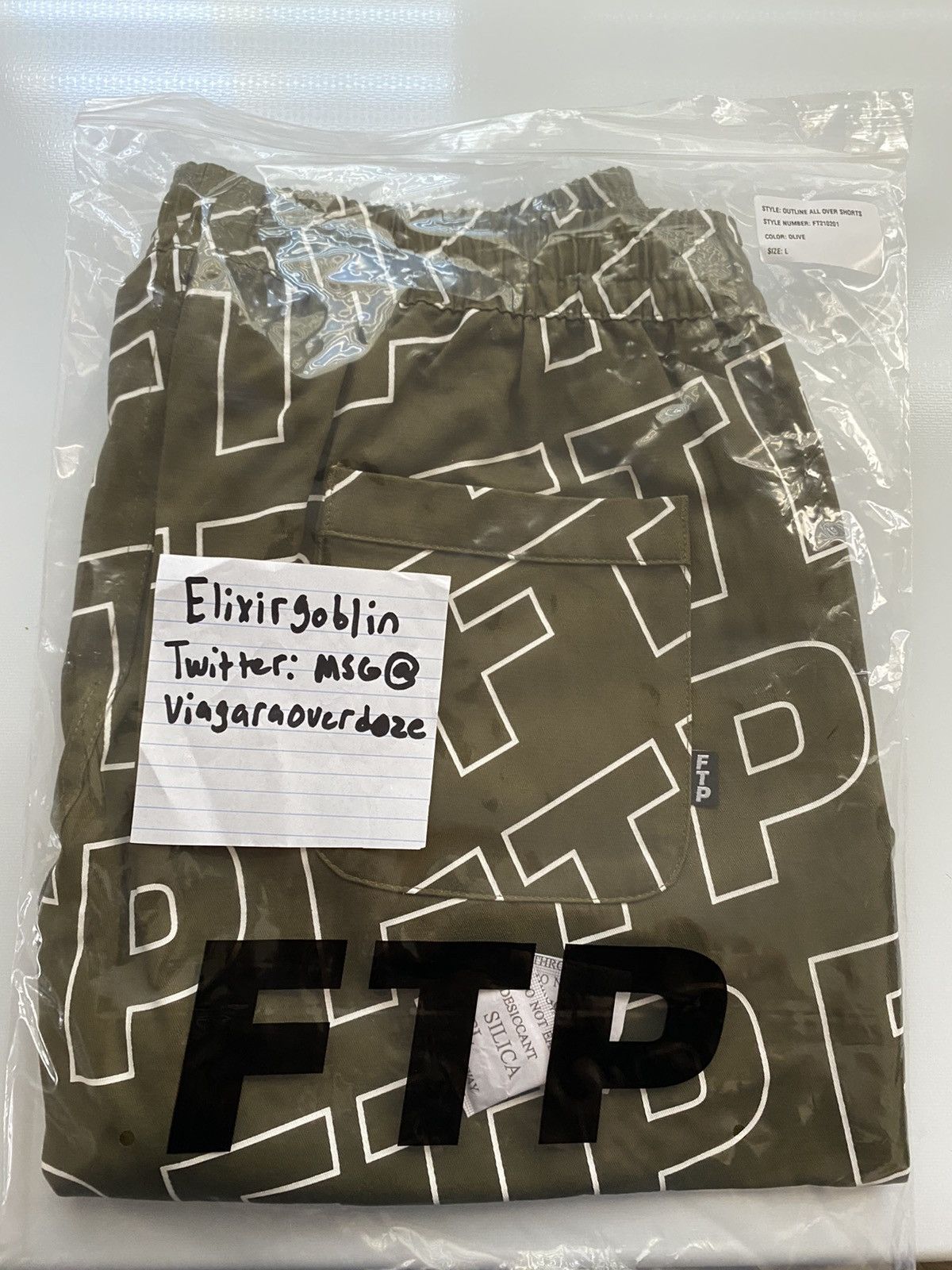 FTP Allover Short outlet Olive