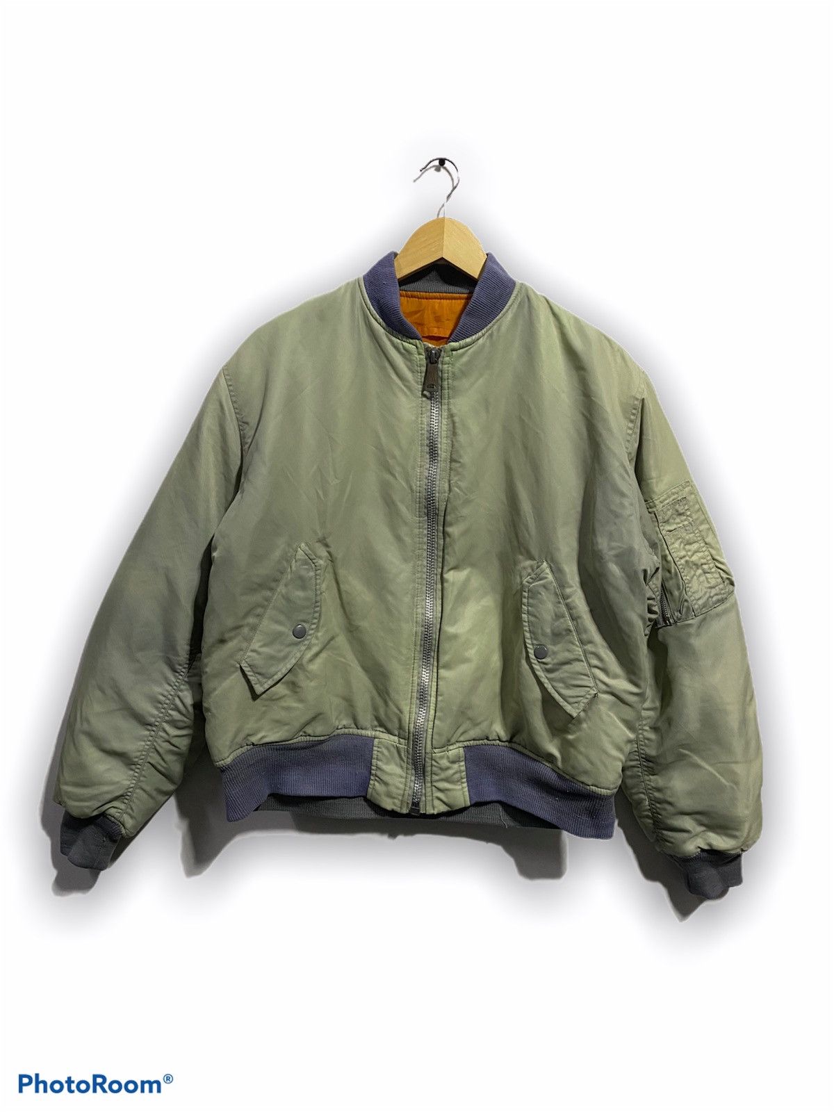 image of Bomber Jacket Ma-1 Inspired Size M in Green, Men's