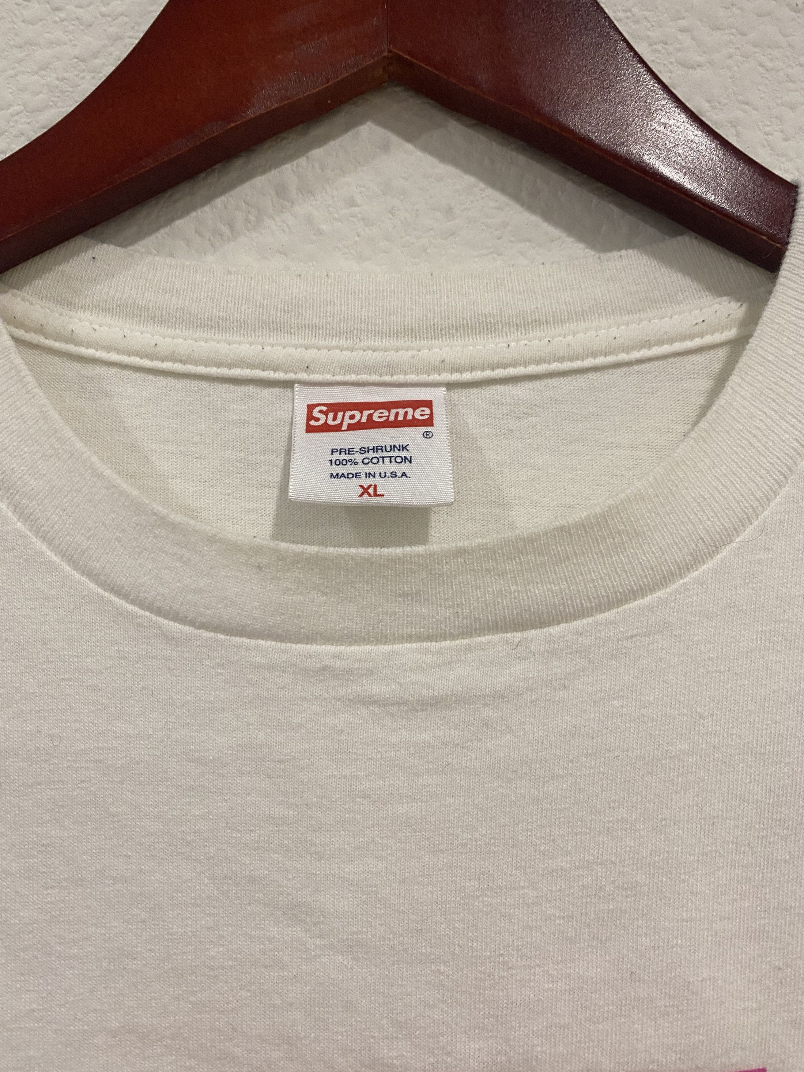 Supreme Supreme Pink Box Logo T-Shirt Size US XL / EU 56 / 4 - 4 Thumbnail