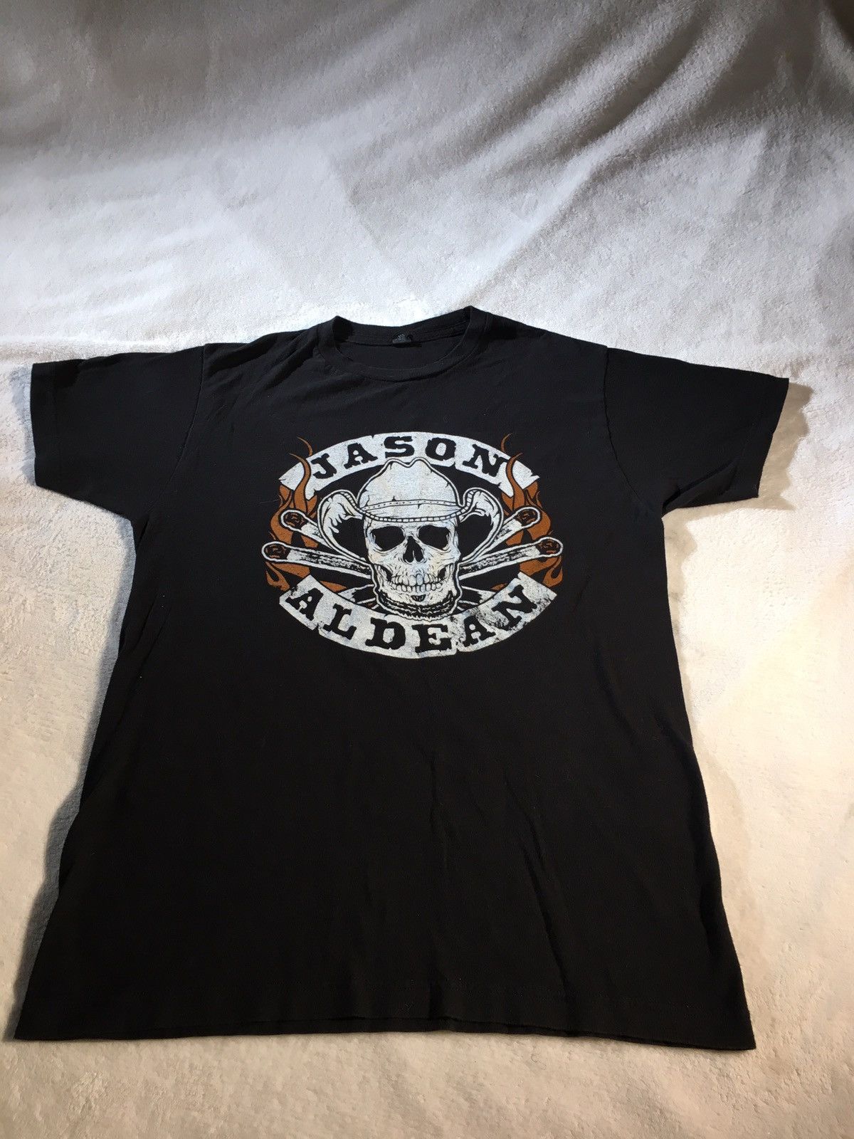 T-shirt Homme Jason Aldean Tour 2025 Noir - Tailles S à 2XL, Neuf Avec étiquettes, Fabrication USA