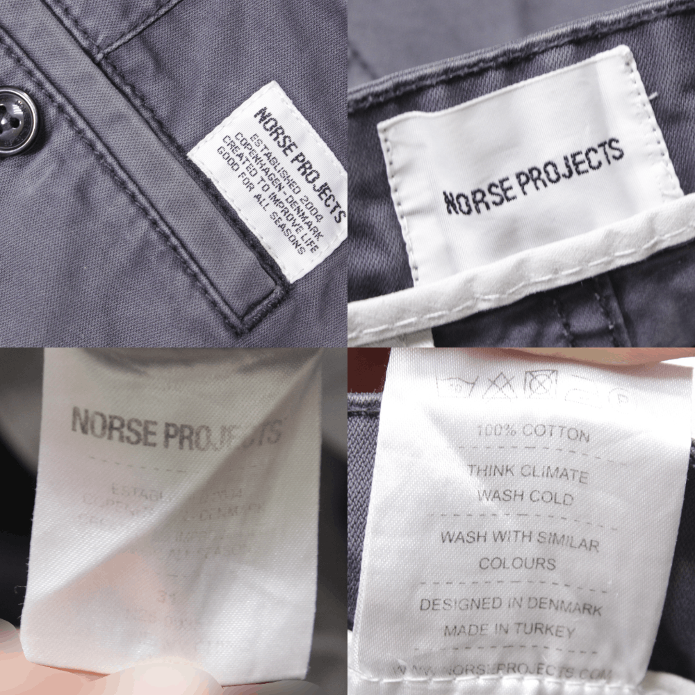 Norse Projects Aron Heavy Chino Distressed Pants Size US 31 - 10 Thumbnail