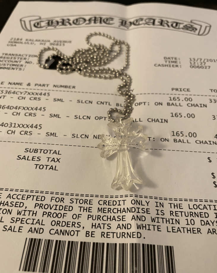 Chrome Hearts Chrome Hearts Aoyama 20th Anniversary Necklace