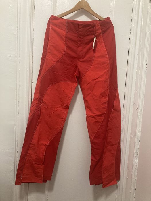 POST ARCHIVE FACTION (PAF) 3.0 TECHNICAL PANTS LEFT (RED) | Grailed