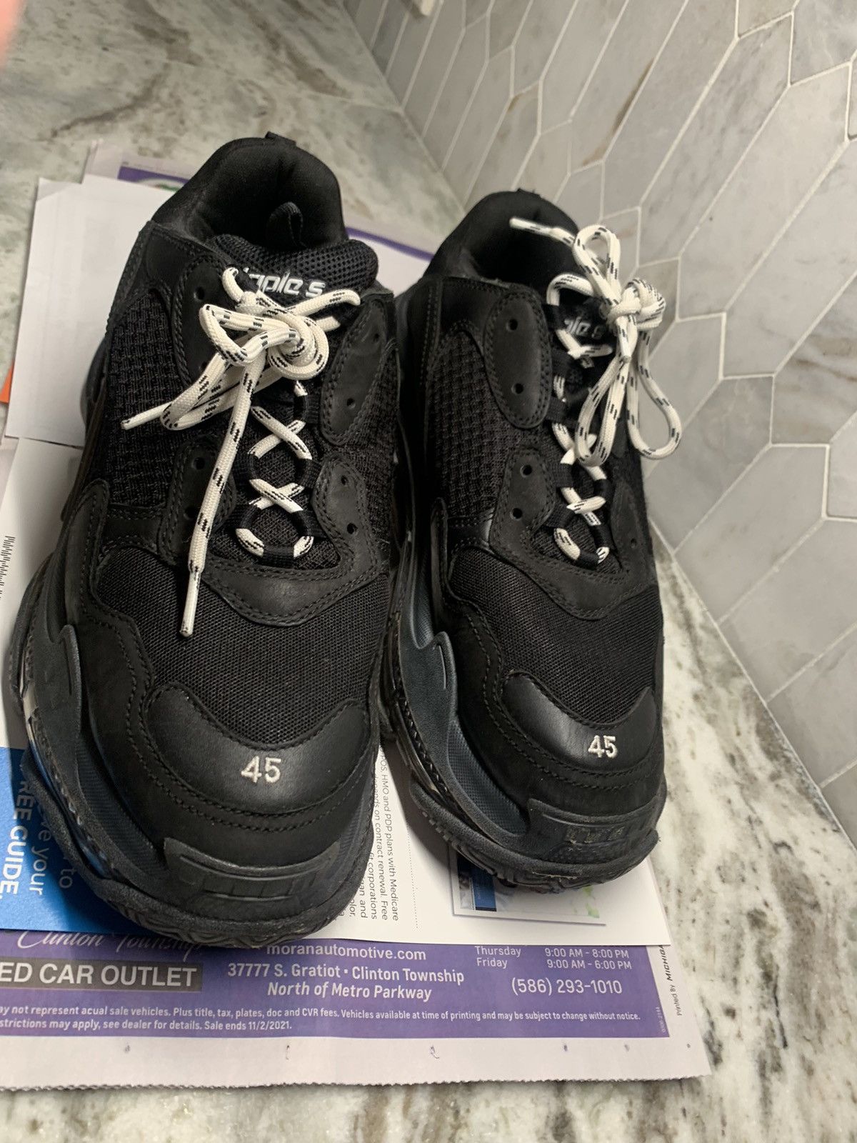 Balenciaga Balenciaga Triple S Clear Sole Size US 12 / EU 45 - 5 Thumbnail