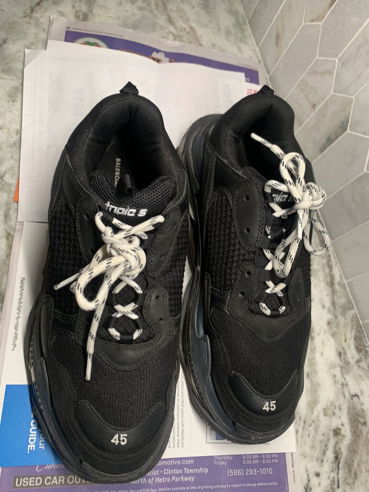 Balenciaga Balenciaga Triple S Clear Sole Size US 12 / EU 45 - 4 Thumbnail