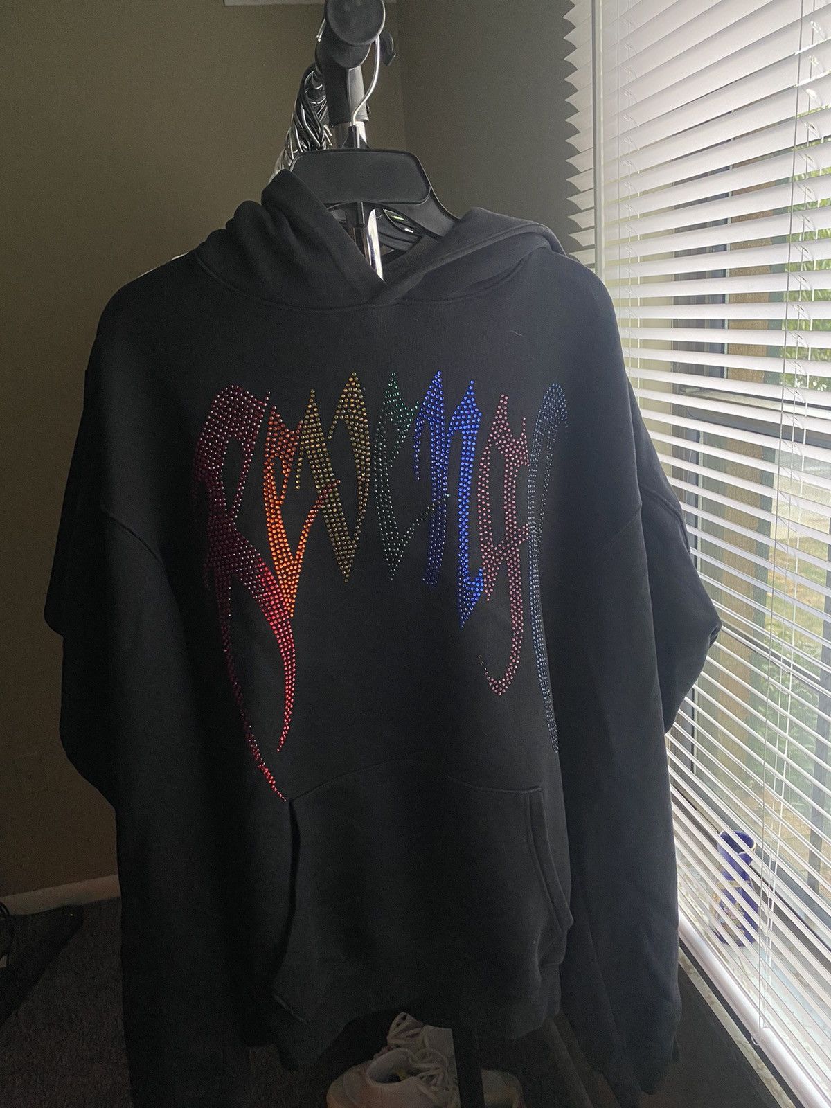 Revenge rainbow rhinestone on sale hoodie