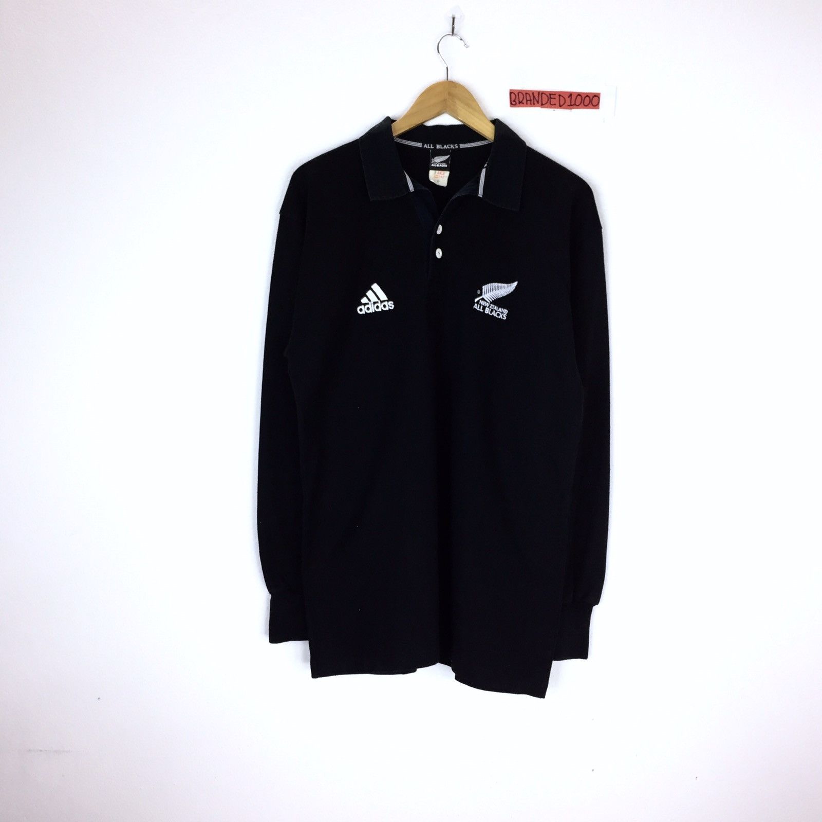 Adidas × All Blacks × Canterbury of New Zealand Adidas All Blacks Long Sleeve Rugby Jersey Size US M / EU 48-50 / 2 - 1 Thumbnail