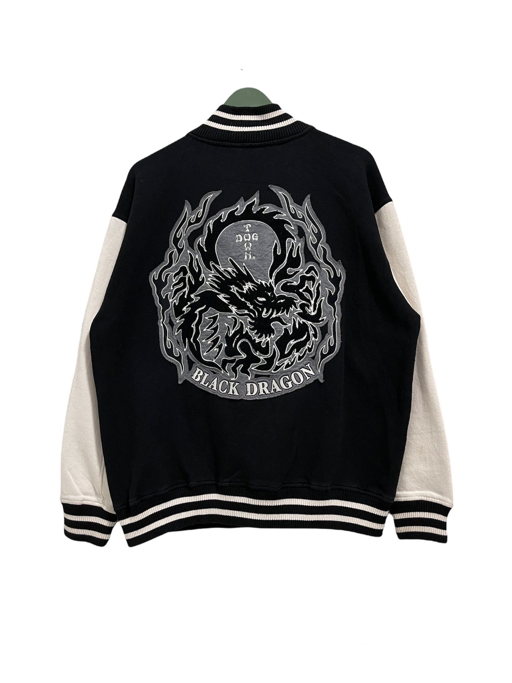 Vintage Vintage Dogtown Black Dragon Big Logo Varsity Jacket Grailed