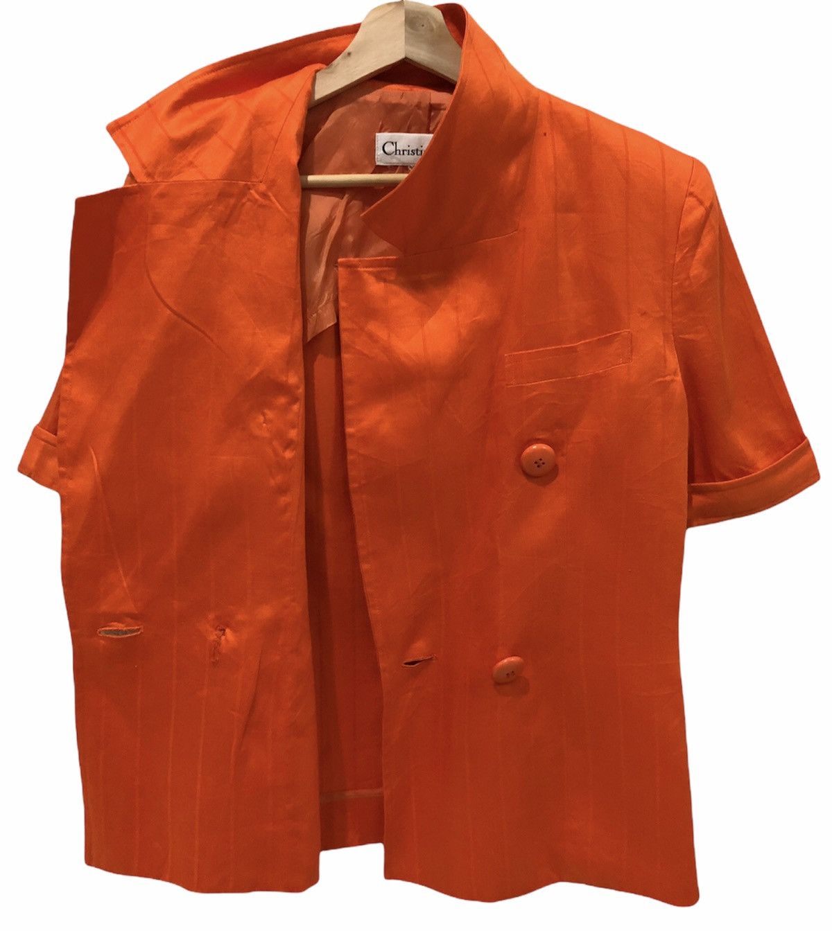Christian Dior Monsieur × Vintage 🔥RARE CHRISTIAN DIOR SHIRTSLEEVES BUTTON COAT DESIGNER COAT Size US S / EU 44-46 / 1 - 3 Thumbnail