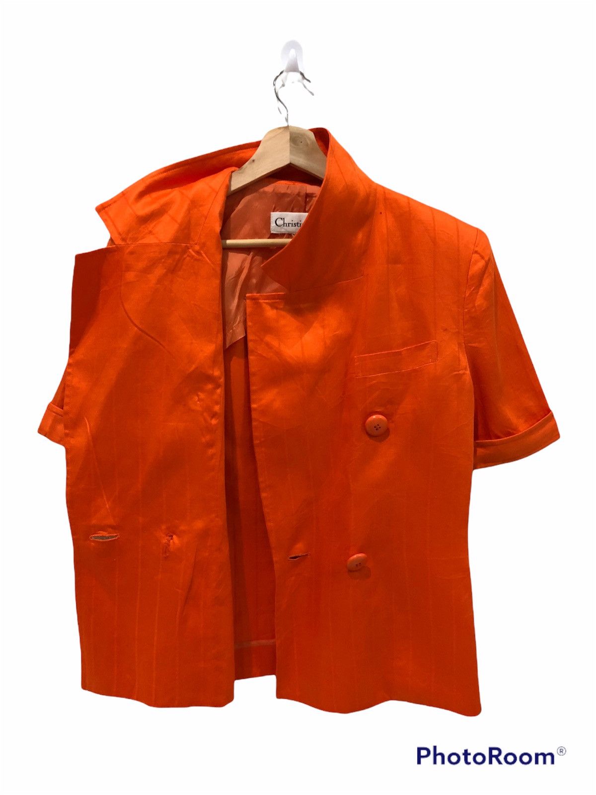 Christian Dior Monsieur × Vintage 🔥RARE CHRISTIAN DIOR SHIRTSLEEVES BUTTON COAT DESIGNER COAT Size US S / EU 44-46 / 1 - 6 Thumbnail