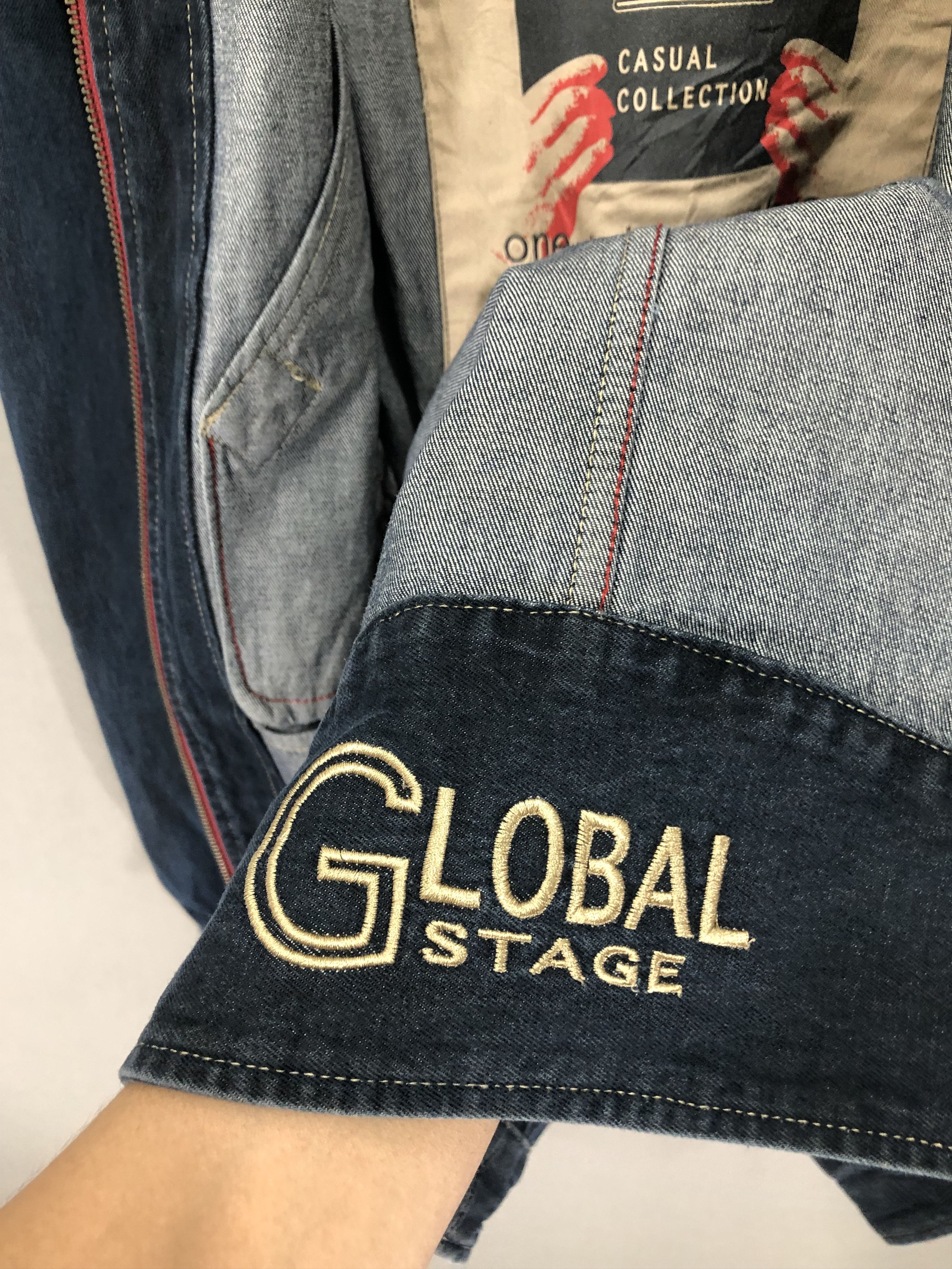 Global Stage Jeans Jacket Medium #5723-3-218