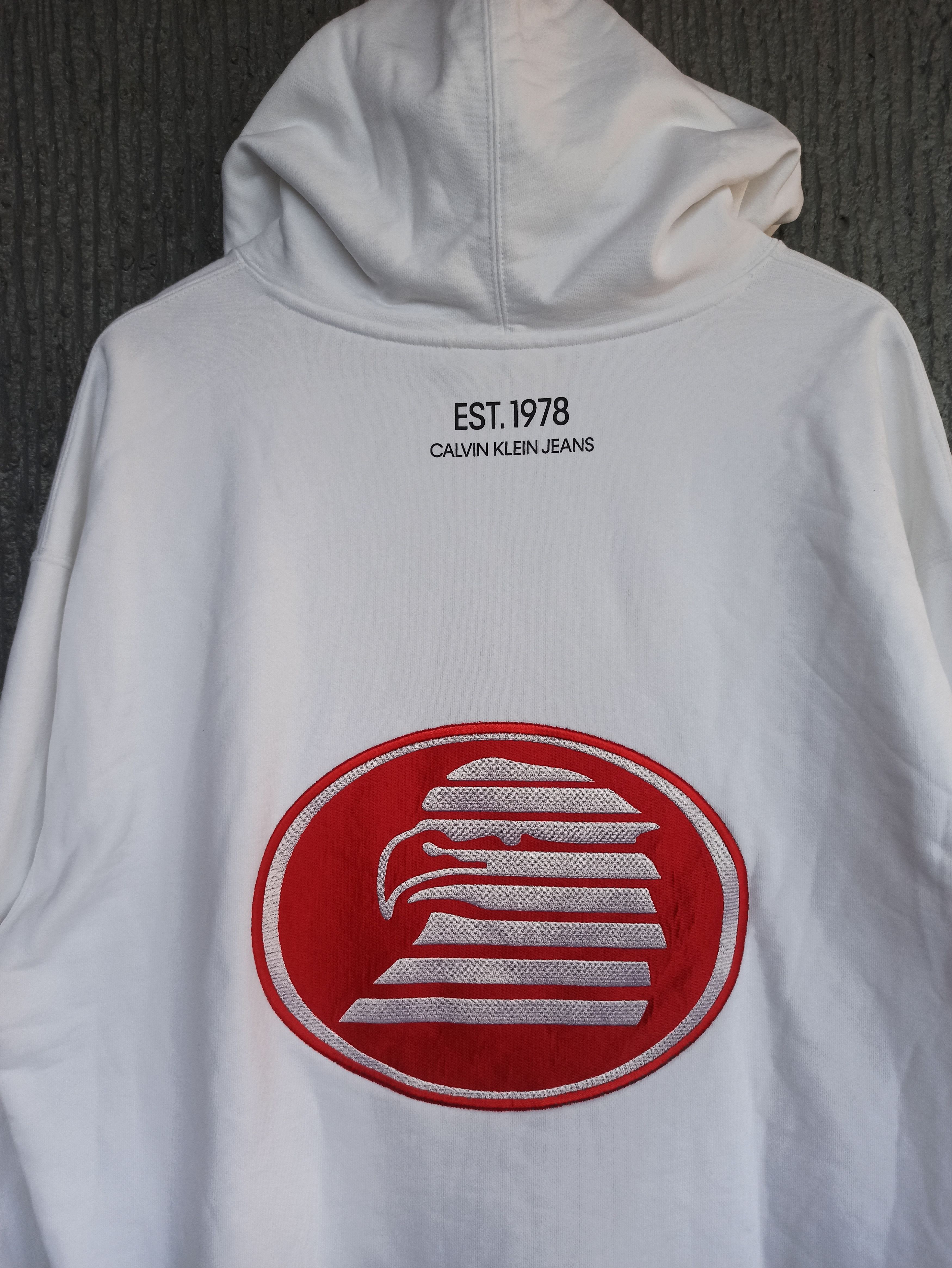 Calvin Klein 205W39NYC Calvin Klein- Raf Simons Modernist Eagle Logo Hoodie Size US L / EU 52-54 / 3 - 2 Thumbnail