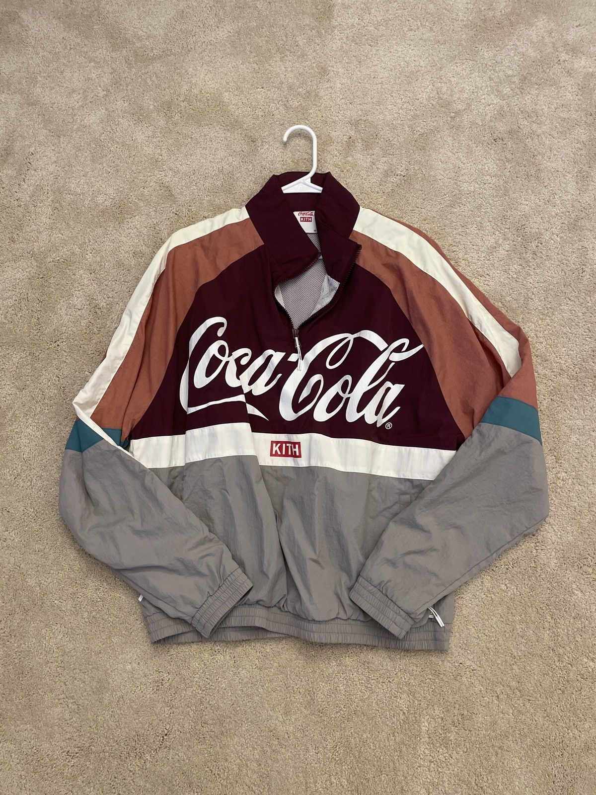 kith × Coca-Cola Quarter Zip Nylon Windbreaker M size - メンズ ...