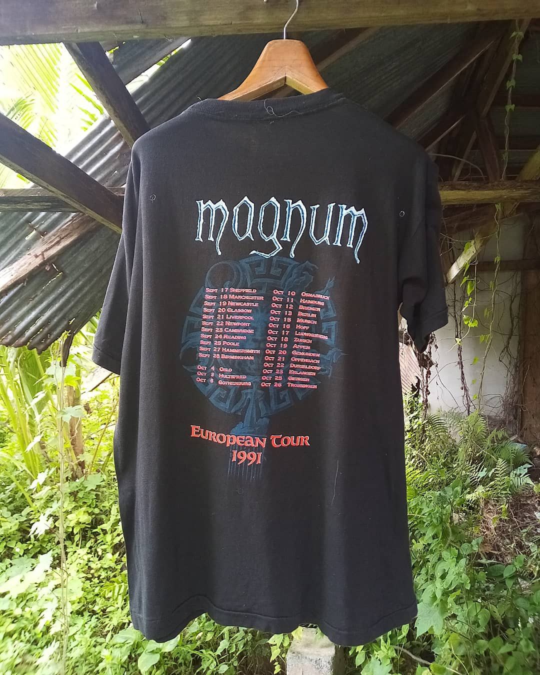 Band Tees Vintage 90s Magnum European Tour 1991 Single Stich Size US L / EU 52-54 / 3 - 3 Thumbnail
