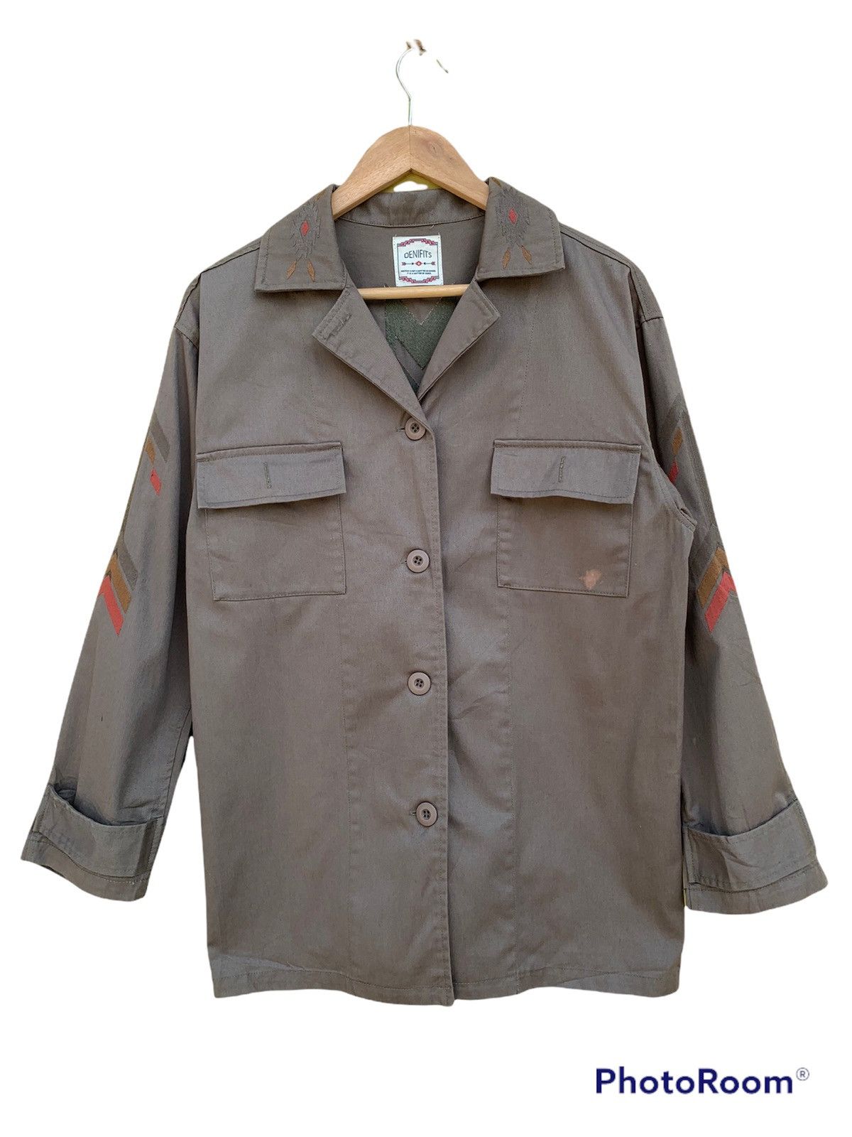 Japanese Brand Shirt button up army style Size US M / EU 48-50 / 2 - 2 Thumbnail