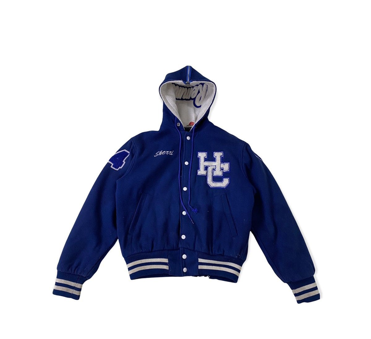 Vintage EMPIRE WOOL VARSITY HOODED JACKET Size US M / EU 48-50 / 2 - 2 Thumbnail