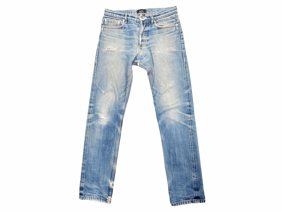 A.P.C. Butler !! Destroyed Denim Jeans | Grailed