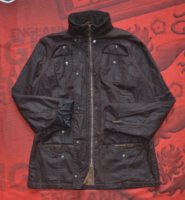 Barbour × Other Barbour L2898 Summer Sapper Wax Women Jacket Casual Waxed Size L / US 10 / IT 46 - 4 Thumbnail