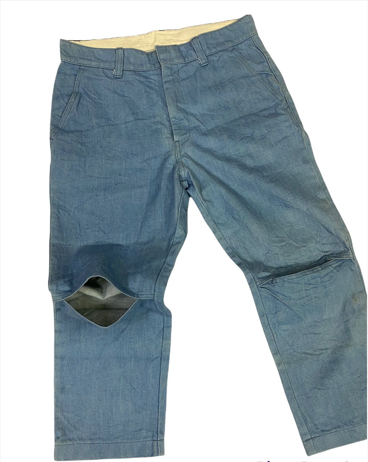 READYMADE Unused X Ready Made Capri Denim Pants Size US 33 - 5 Thumbnail