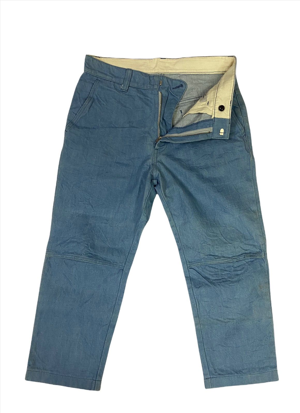 READYMADE Unused X Ready Made Capri Denim Pants Size US 33 - 3 Thumbnail