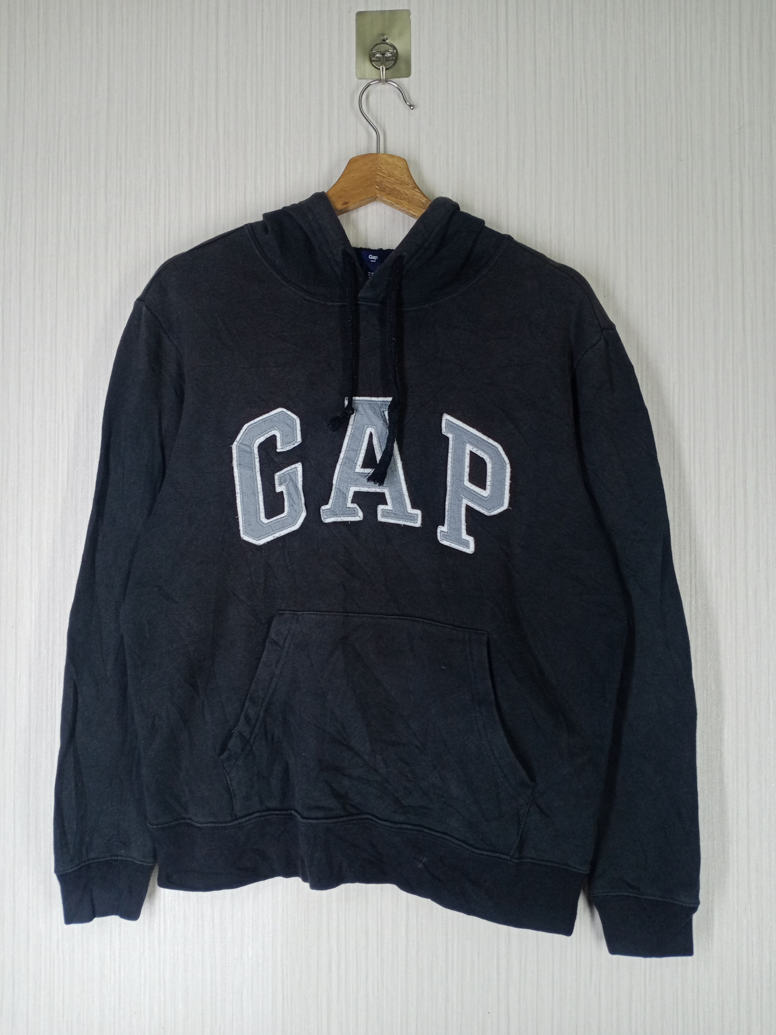 Gap VINTAGE GAP HOODIE BLACK SWEATSHIRT Size US M / EU 48-50 / 2 - 1 Thumbnail