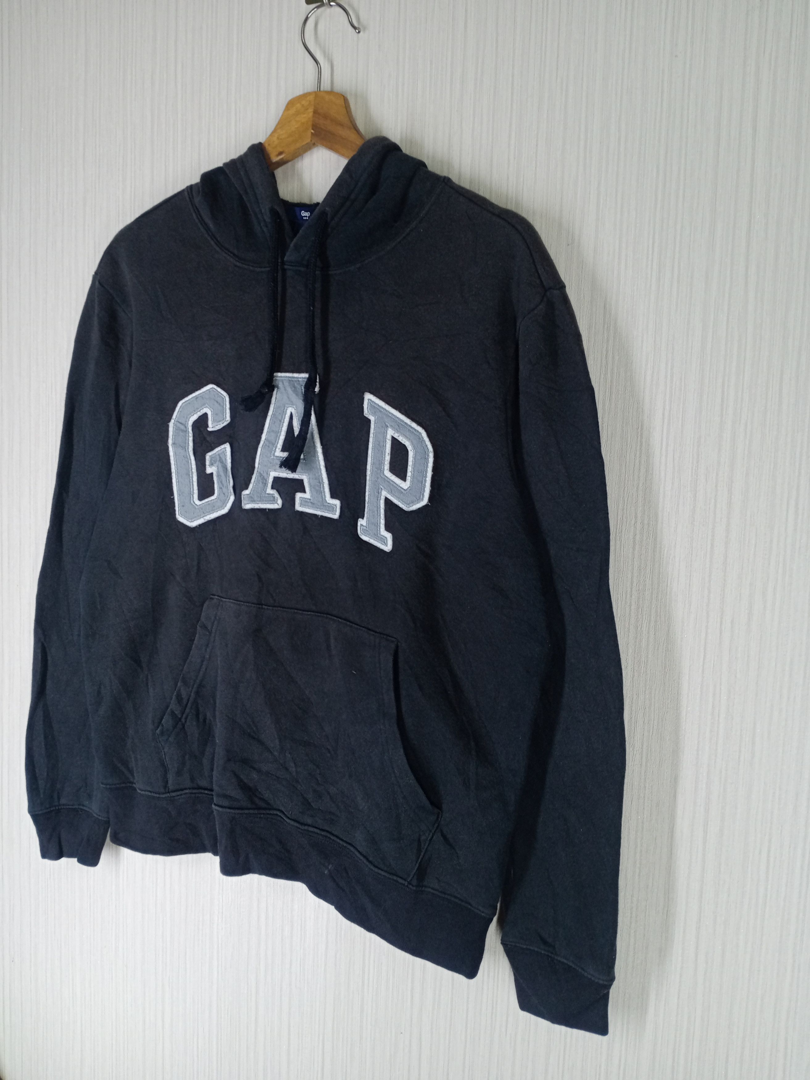 Gap VINTAGE GAP HOODIE BLACK SWEATSHIRT Size US M / EU 48-50 / 2 - 3 Thumbnail