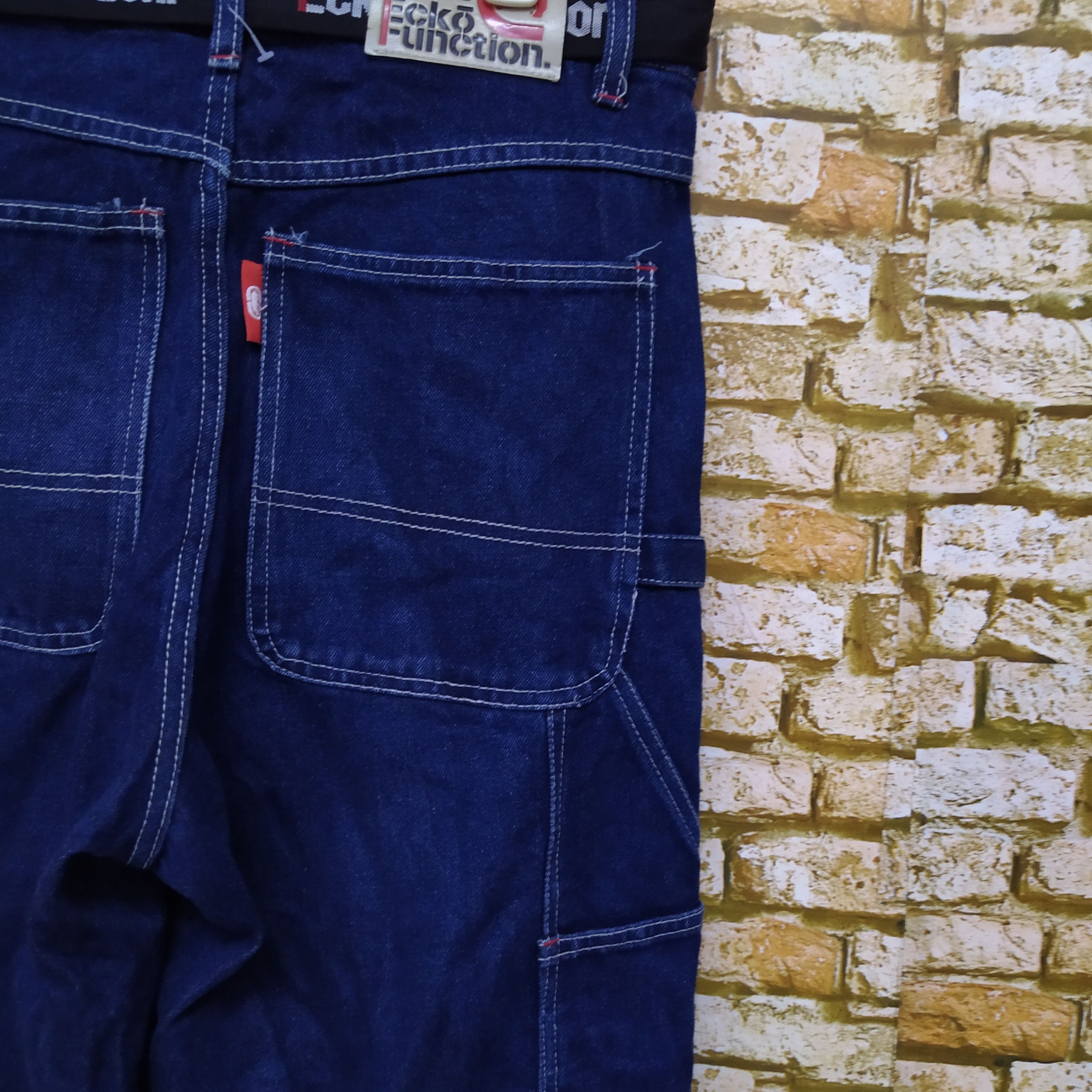 Ecko Unltd. × Vintage 90s ECKO UNLTD FUNCTION DENIM BELT CARPENTER (D271) Size US 31 - 3 Thumbnail