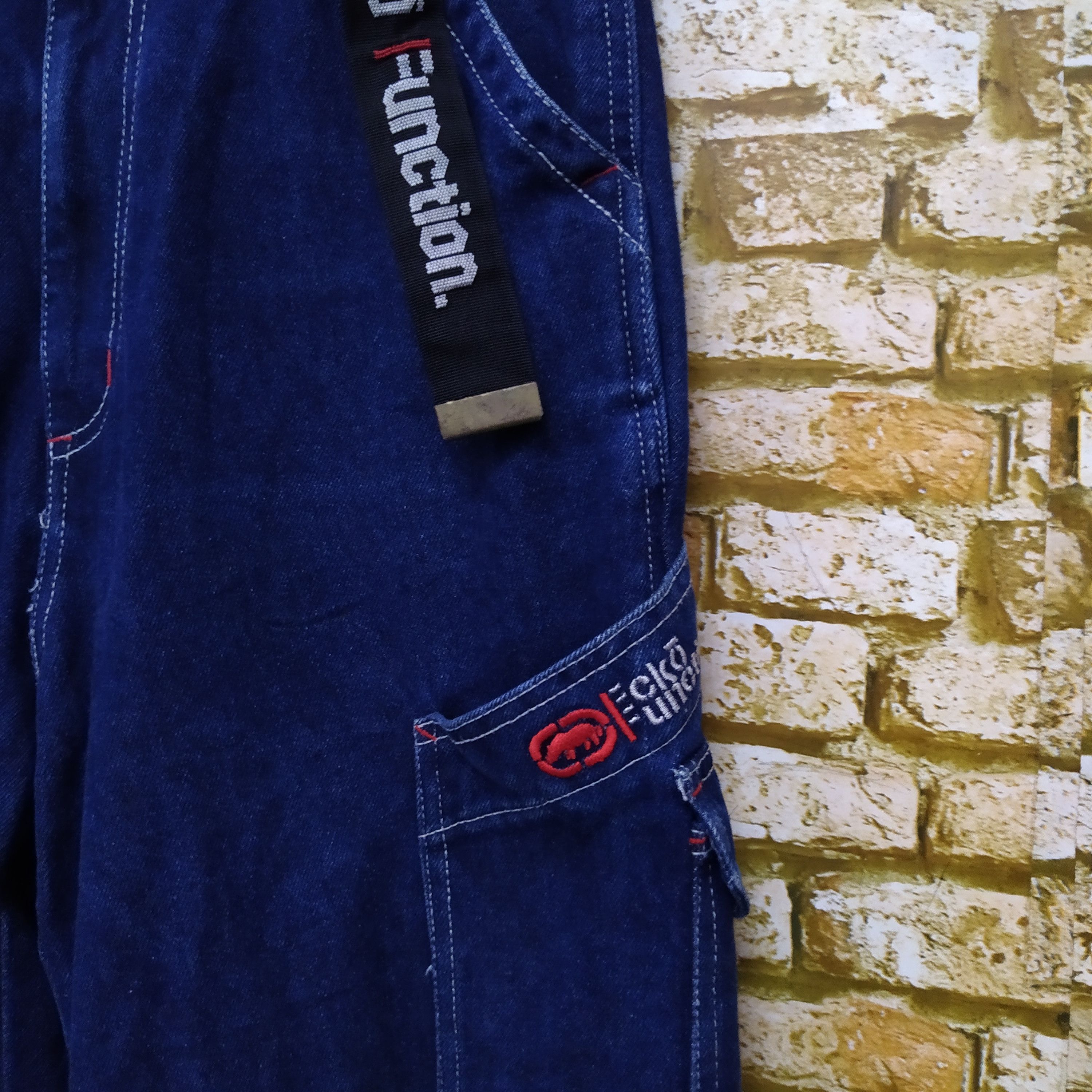 Ecko Unltd. × Vintage 90s ECKO UNLTD FUNCTION DENIM BELT CARPENTER (D271) Size US 31 - 6 Thumbnail